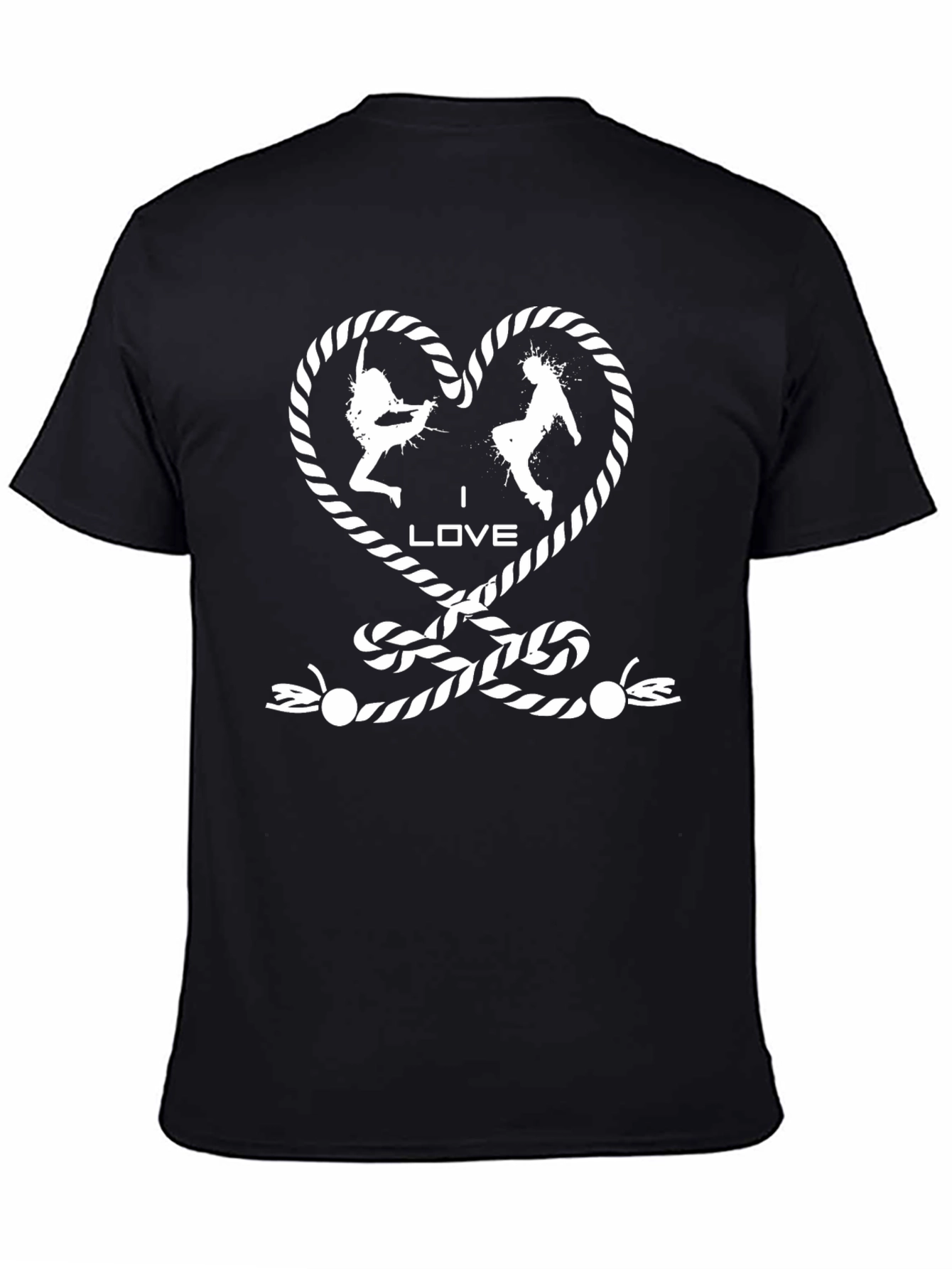 I Love Dance T-Shirt - Rope Heart Design