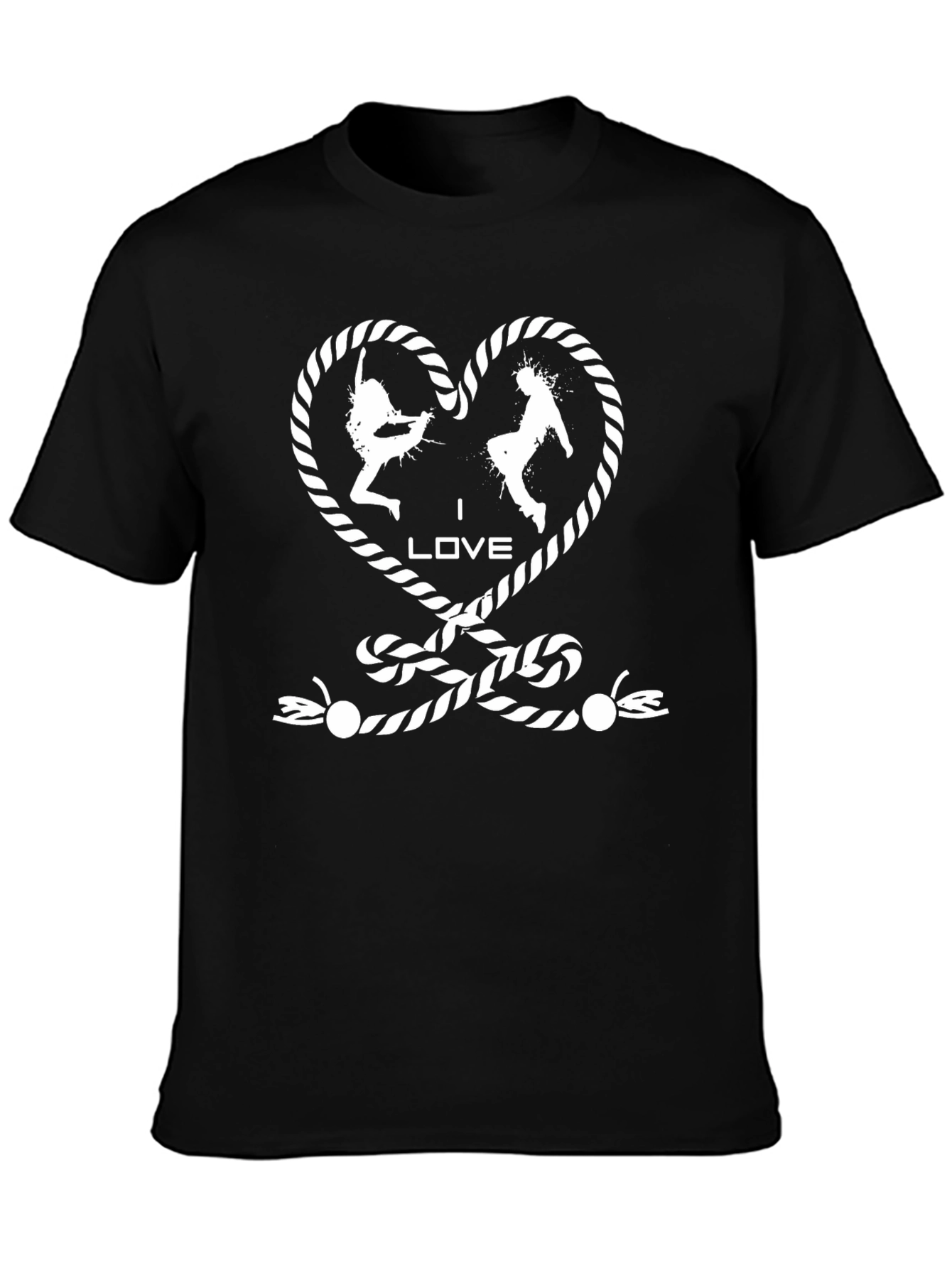 I Love Dance T-Shirt - Rope Heart Design