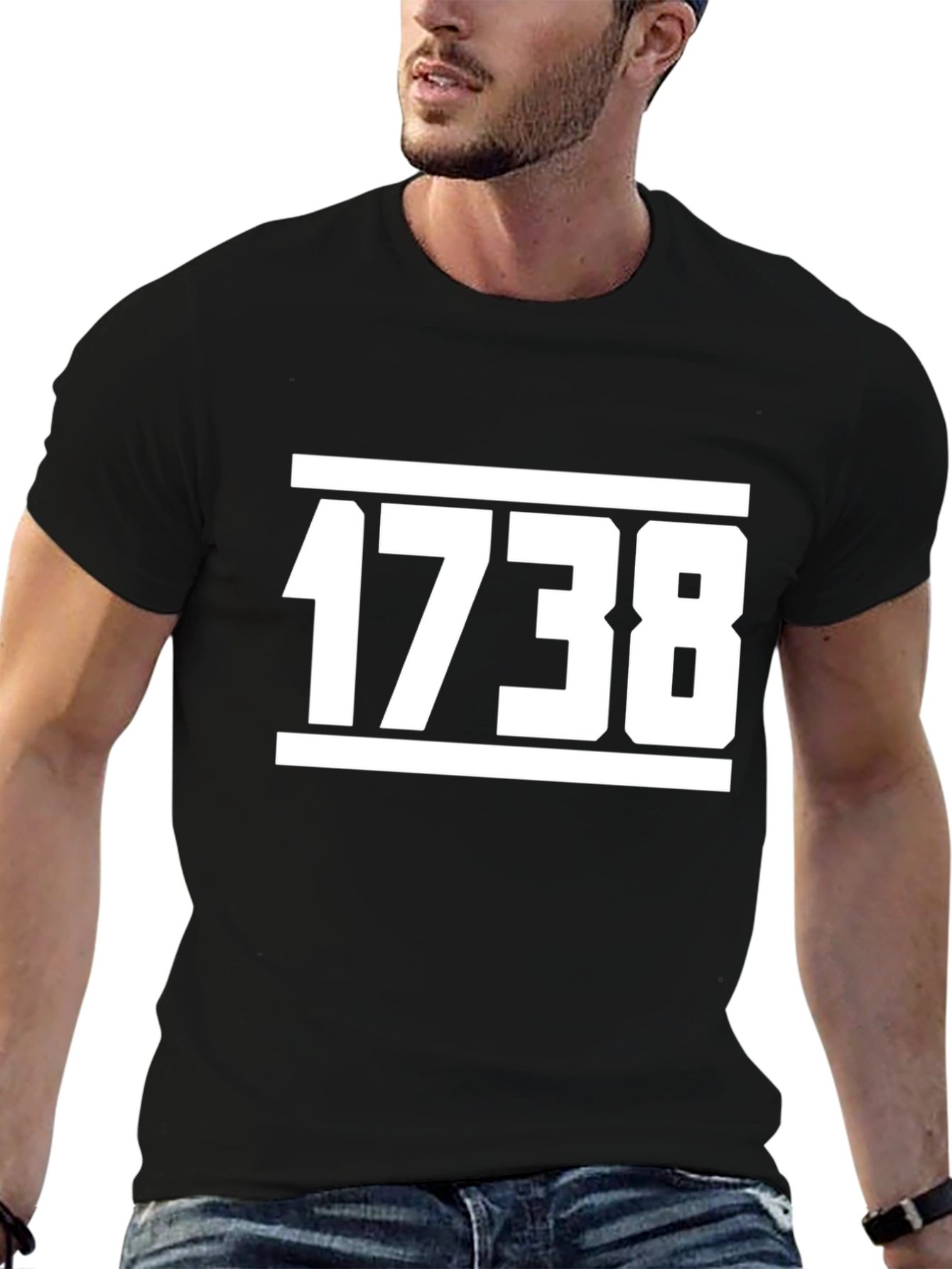 1738 Graphic Tee - Mens Black T-Shirt