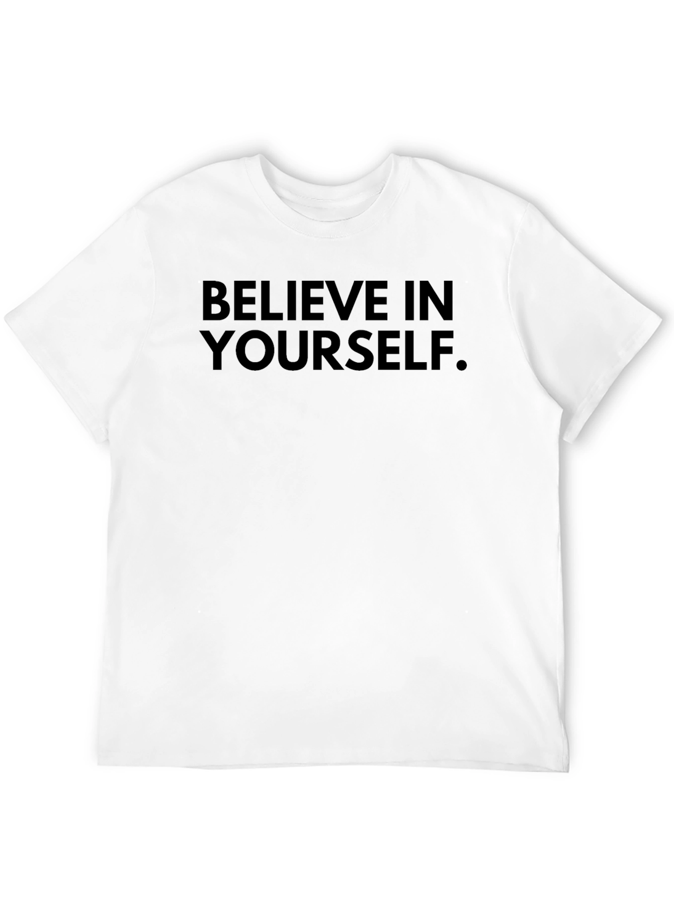 Believe In Yourself Black Graphic Tee