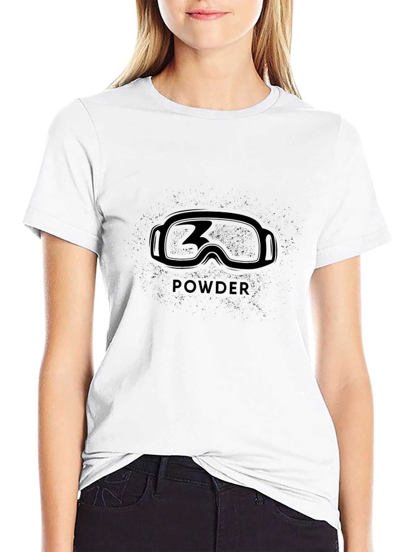 Powder Ski Goggles Graphic T-Shirt