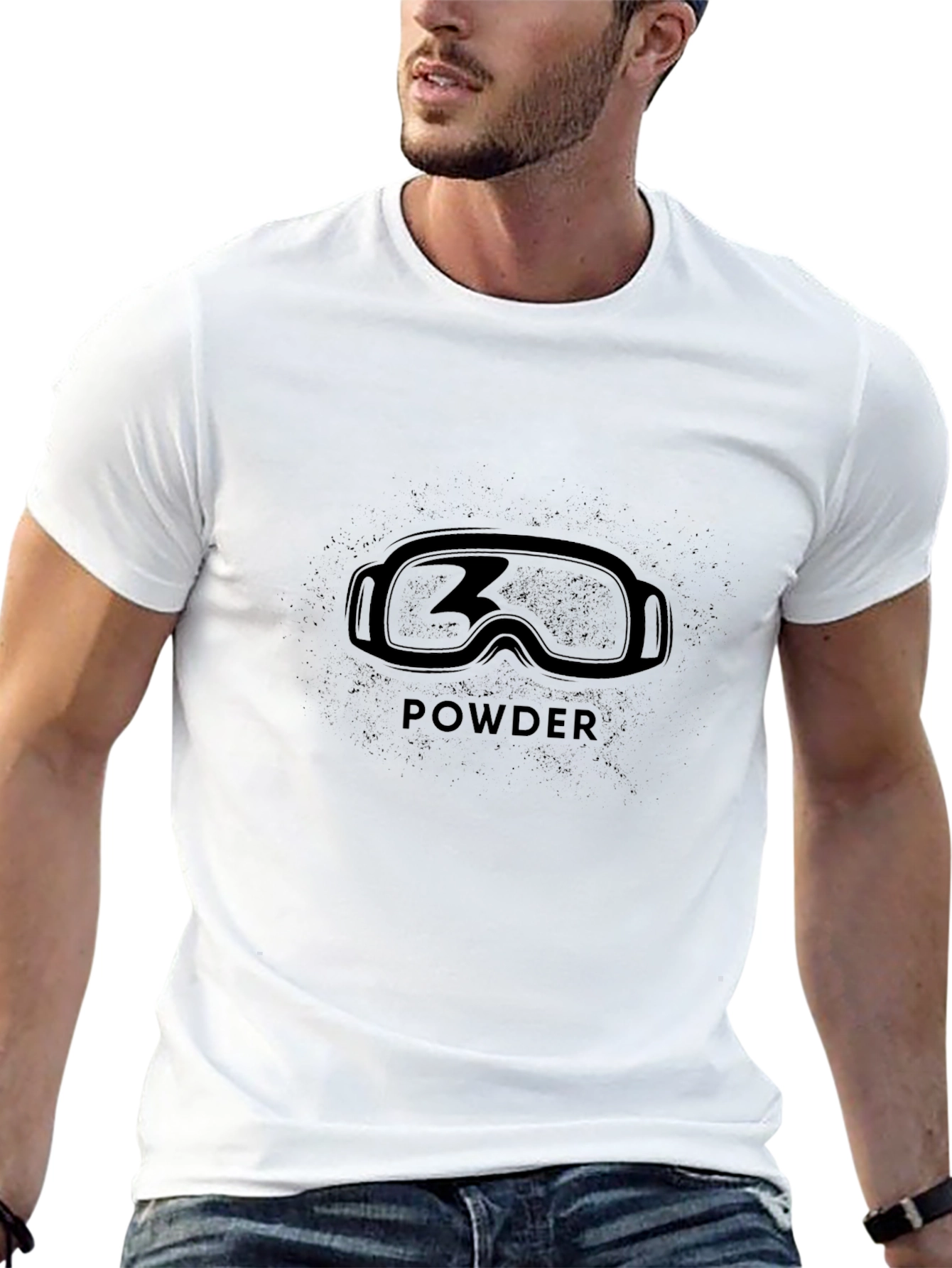Powder Ski Goggles Graphic T-Shirt