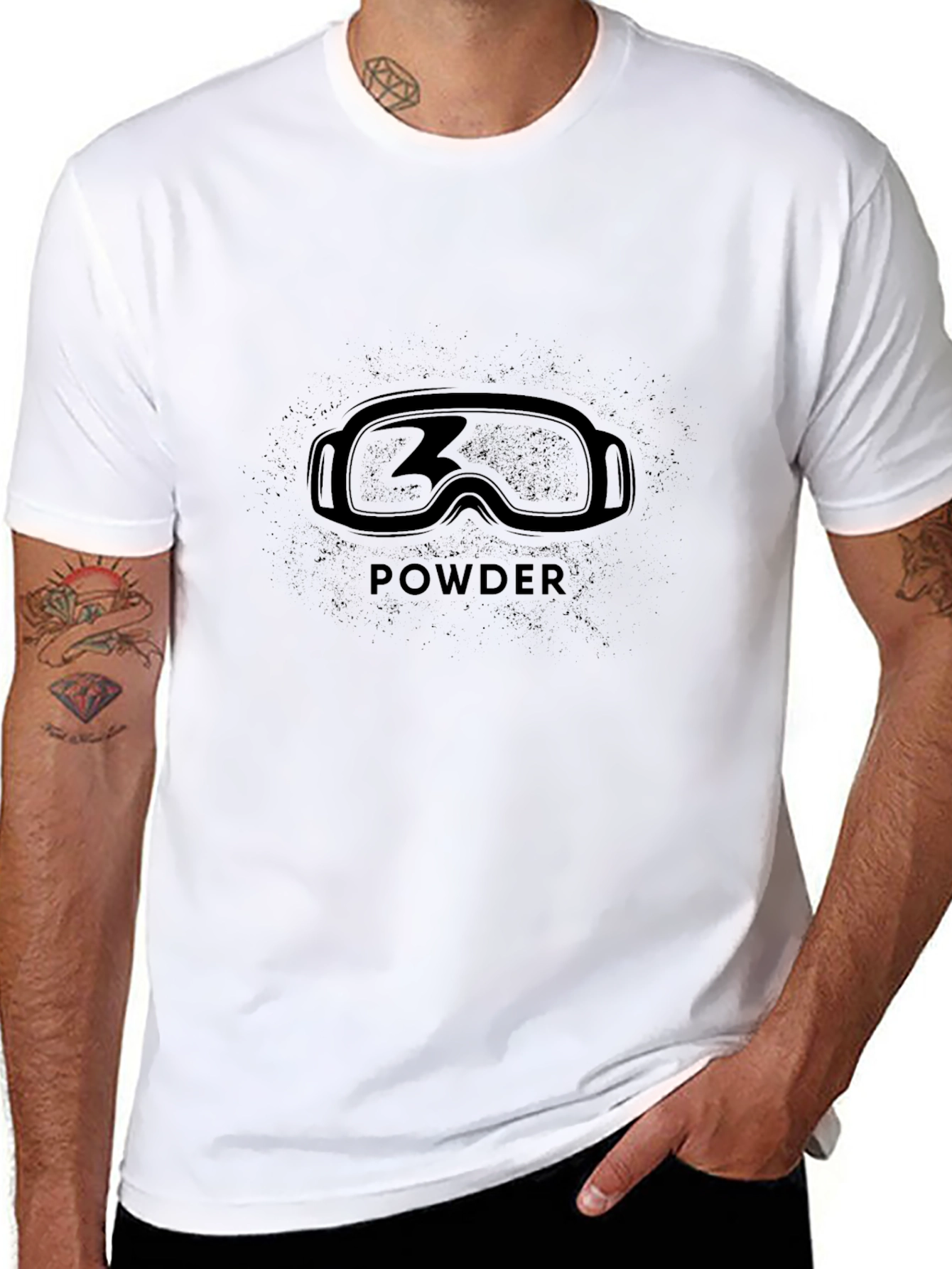 Powder Ski Goggles Graphic T-Shirt