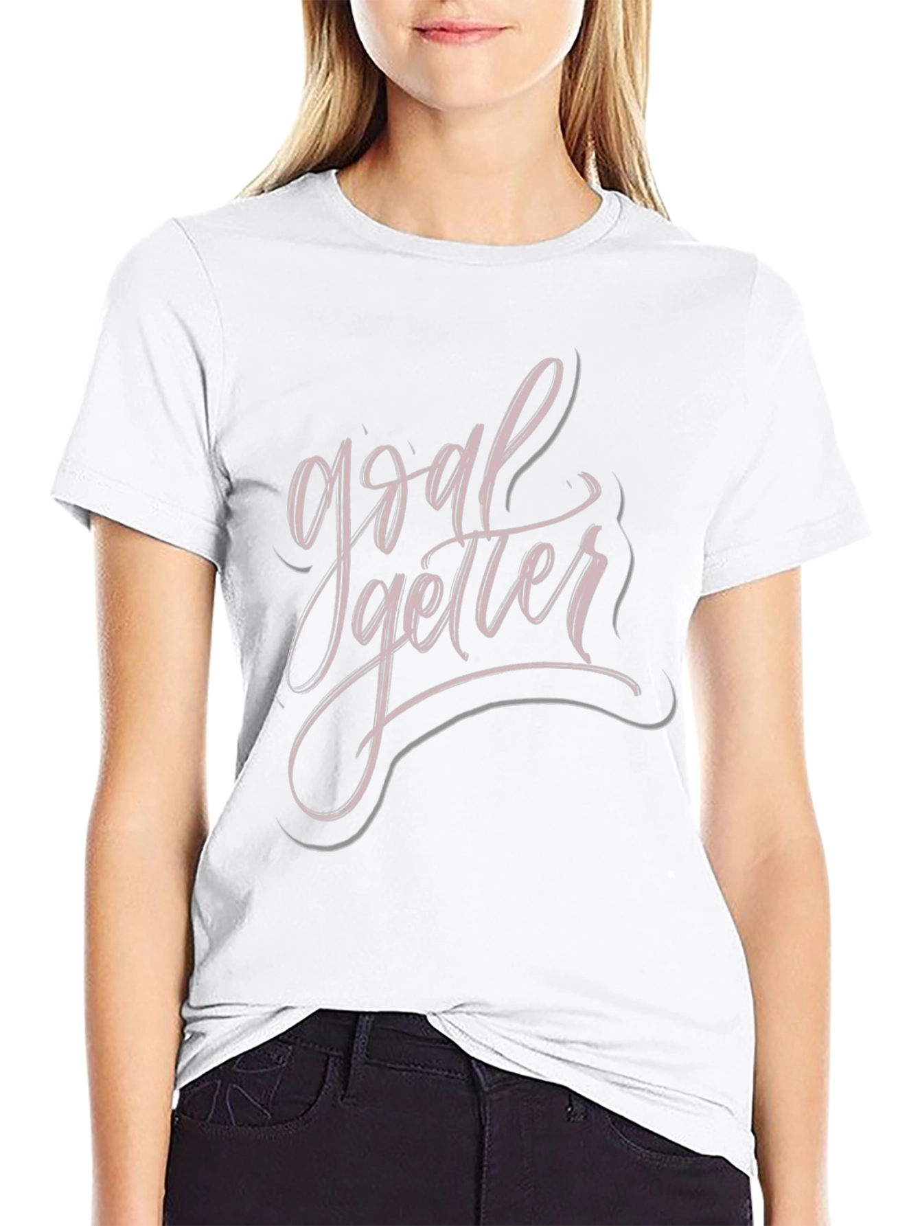 Goal Getter Graphic Tee - Stylish Black T-Shirt