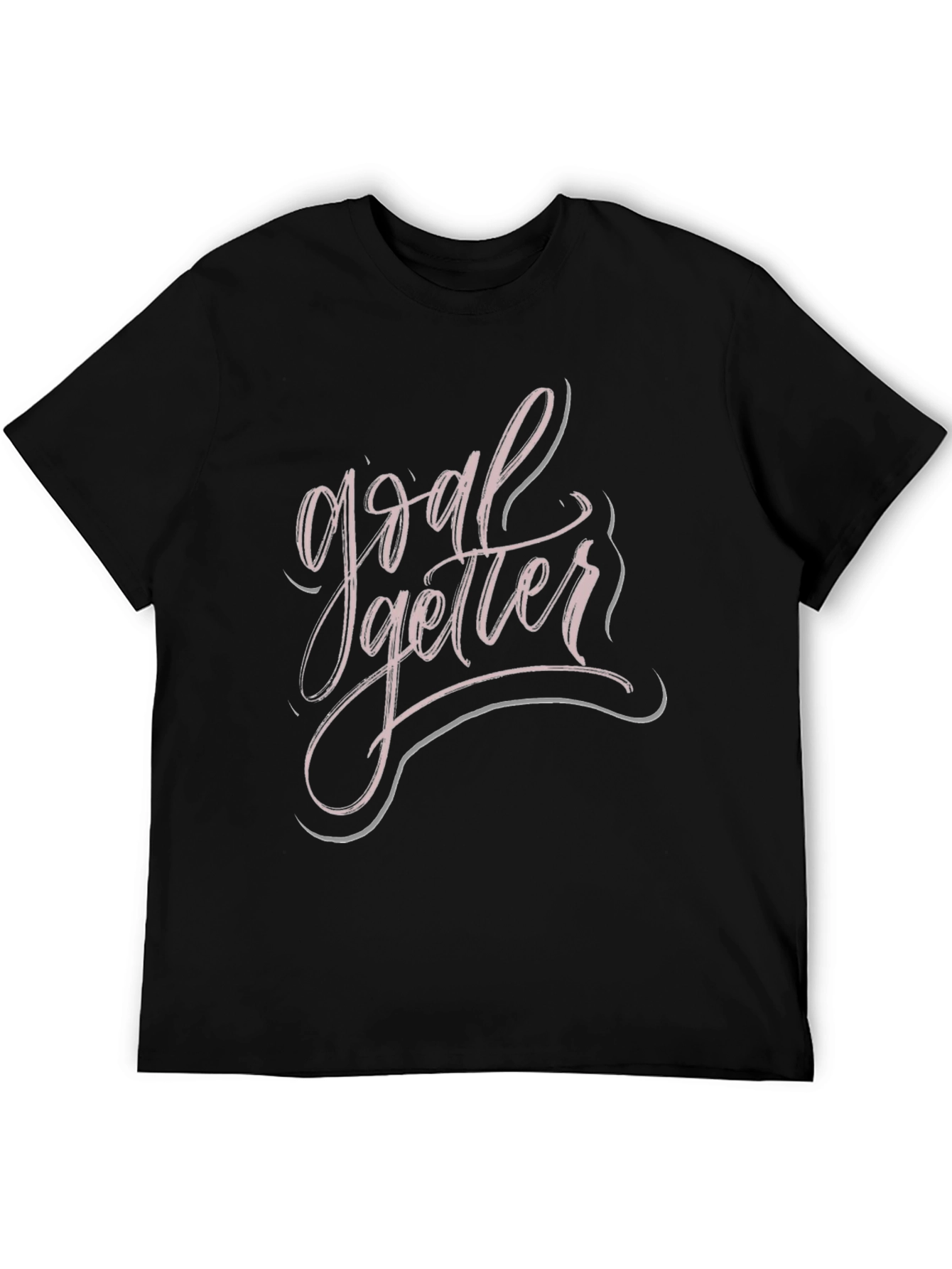 Goal Getter Graphic Tee - Stylish Black T-Shirt