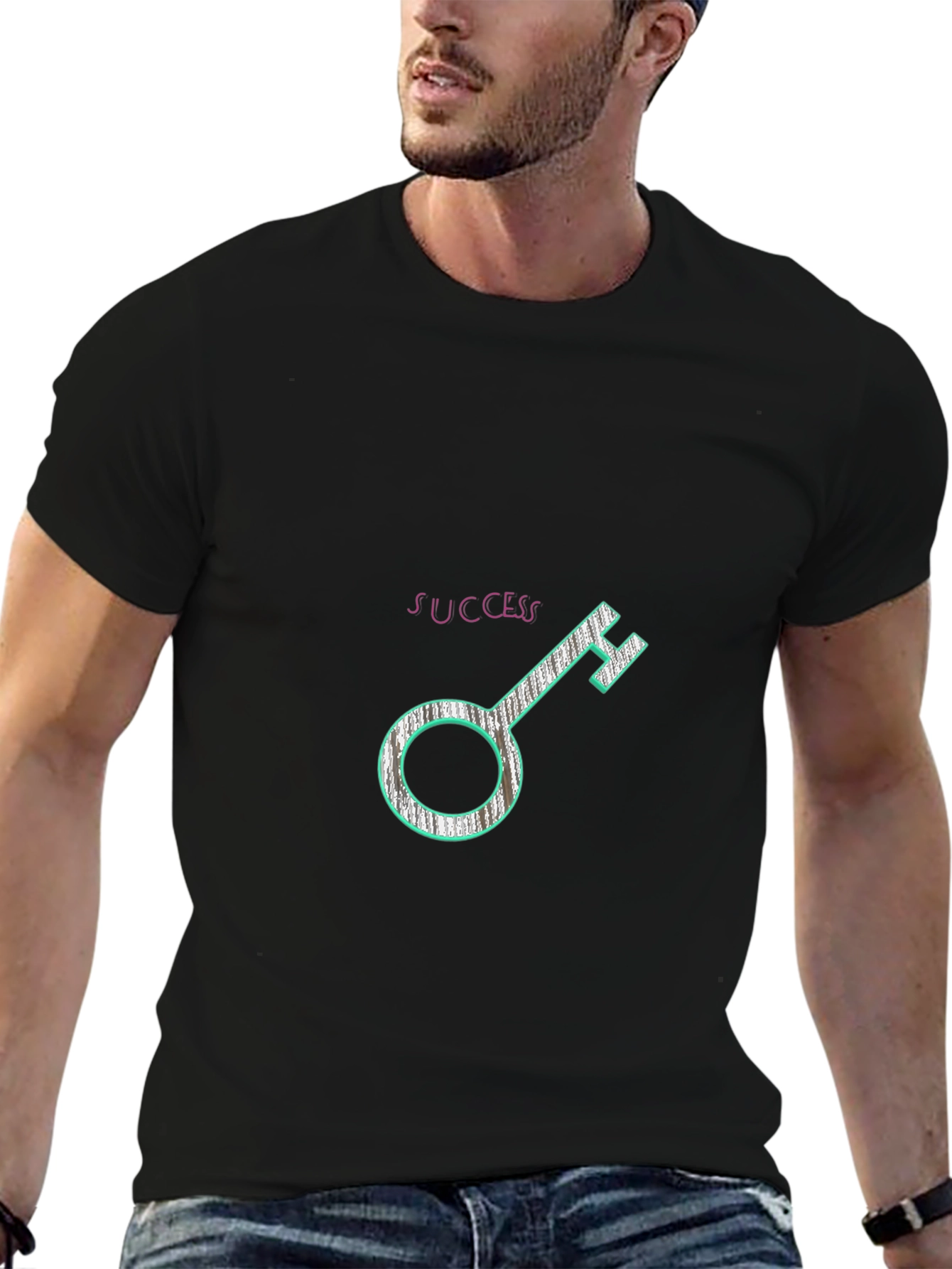 Success Key Graphic Tee - Black