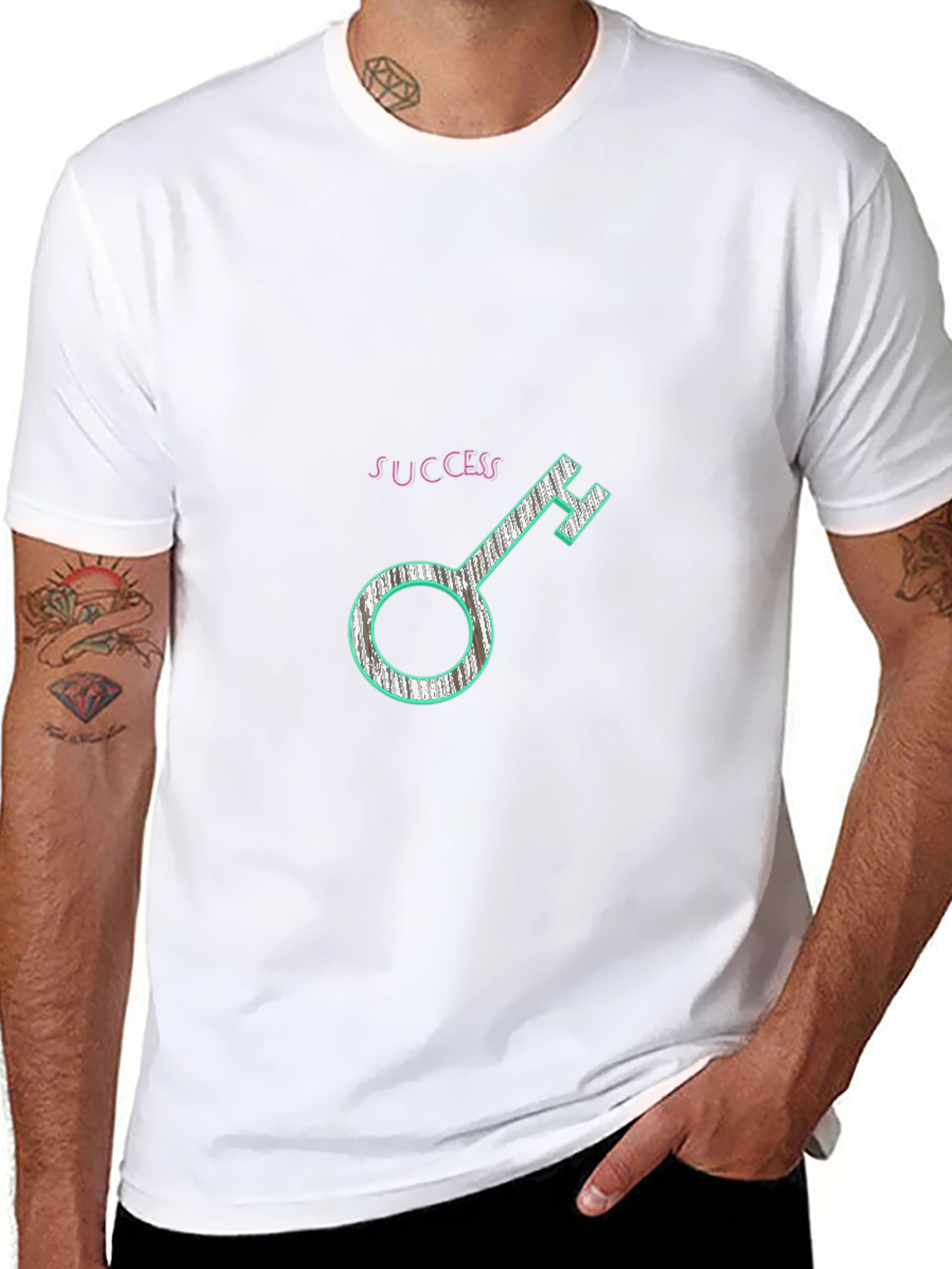 Success Key Graphic Tee - Black