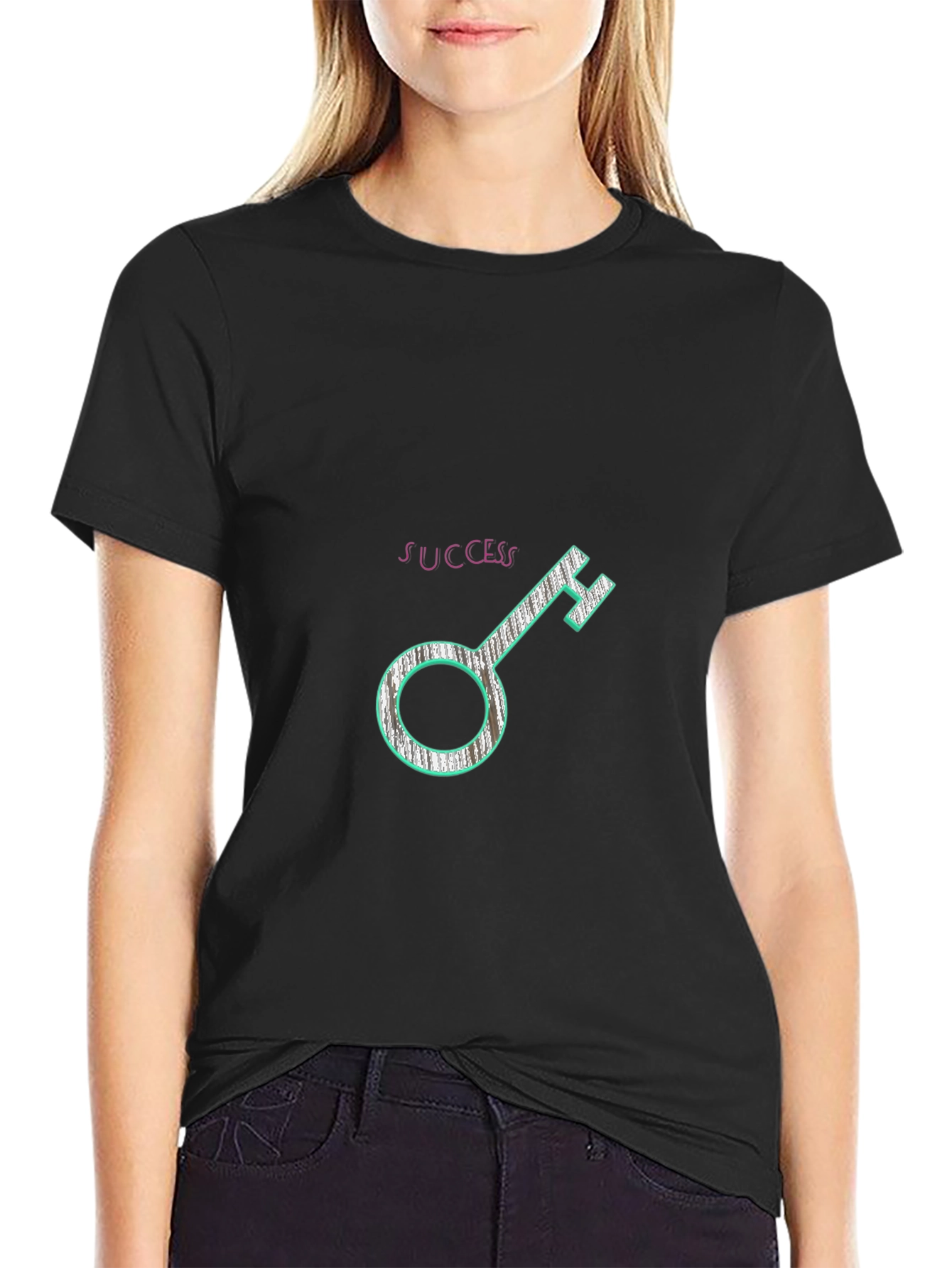 Success Key Graphic Tee - Black