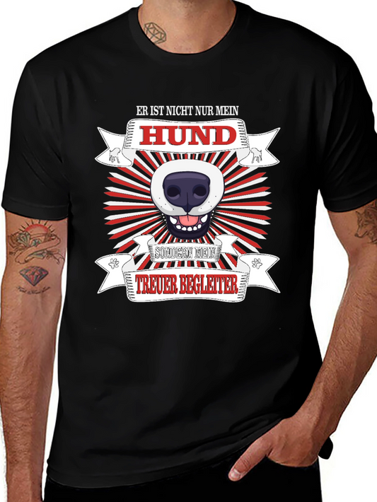 Mens Dog Lover T-Shirt - Loyal Companion Design