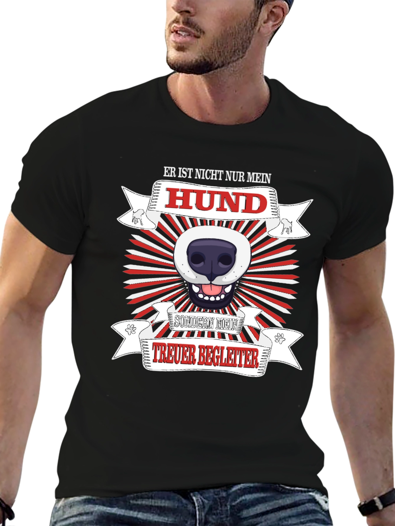 Mens Dog Lover T-Shirt - Loyal Companion Design