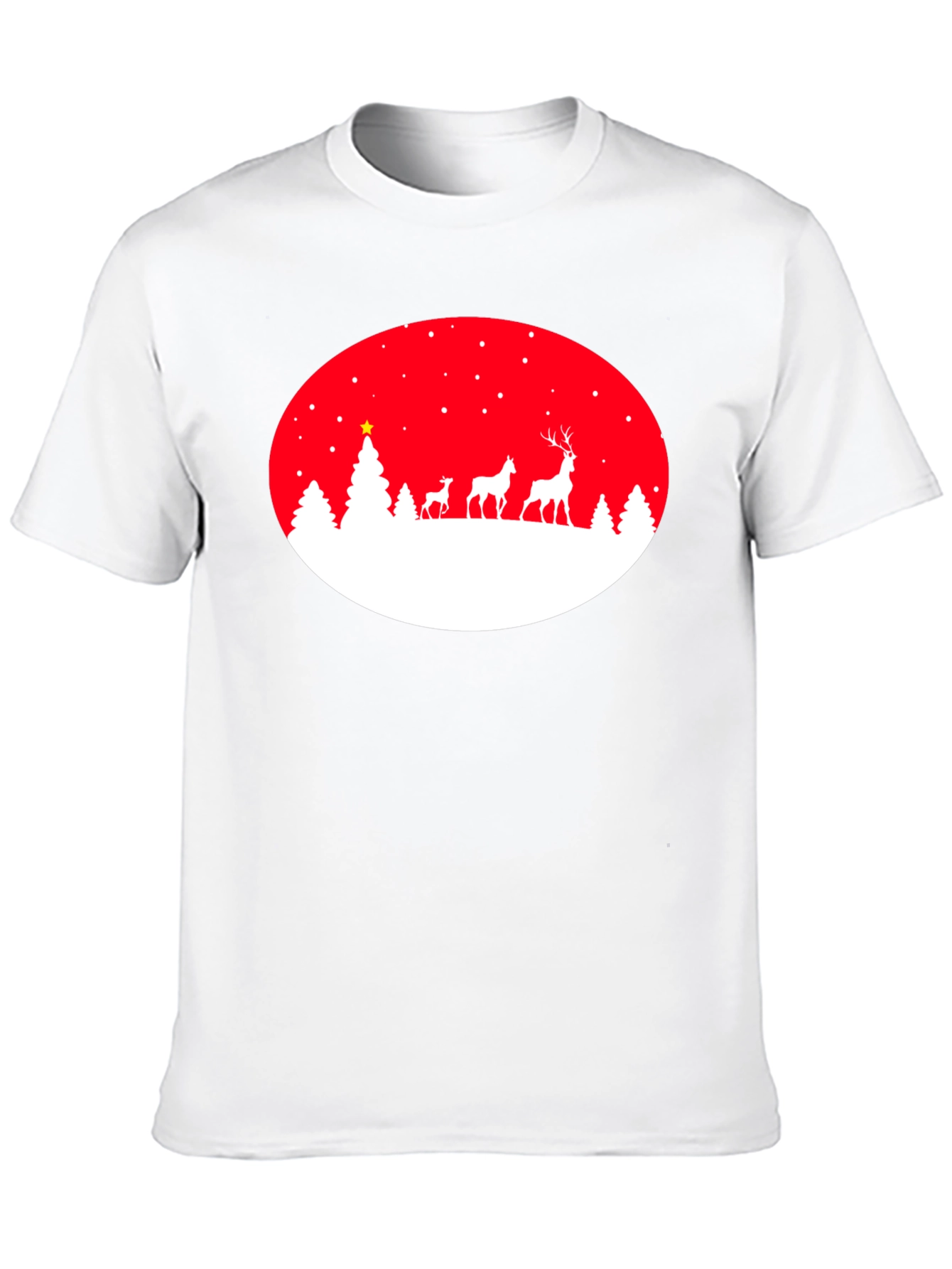Festive Deer Christmas T-Shirt