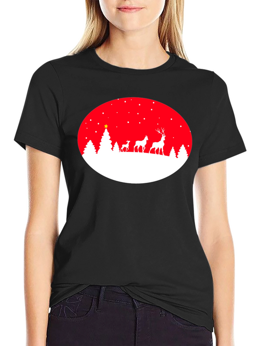 Festive Deer Christmas T-Shirt