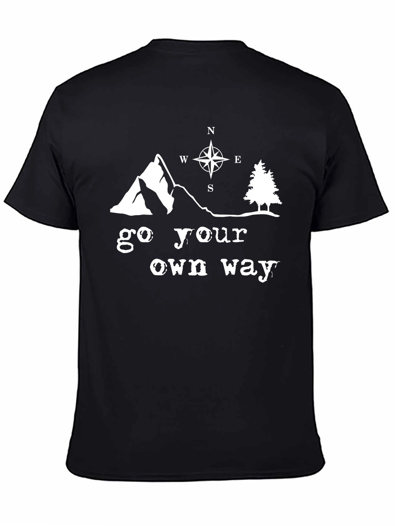 Go Your Own Way Graphic Tee - Black