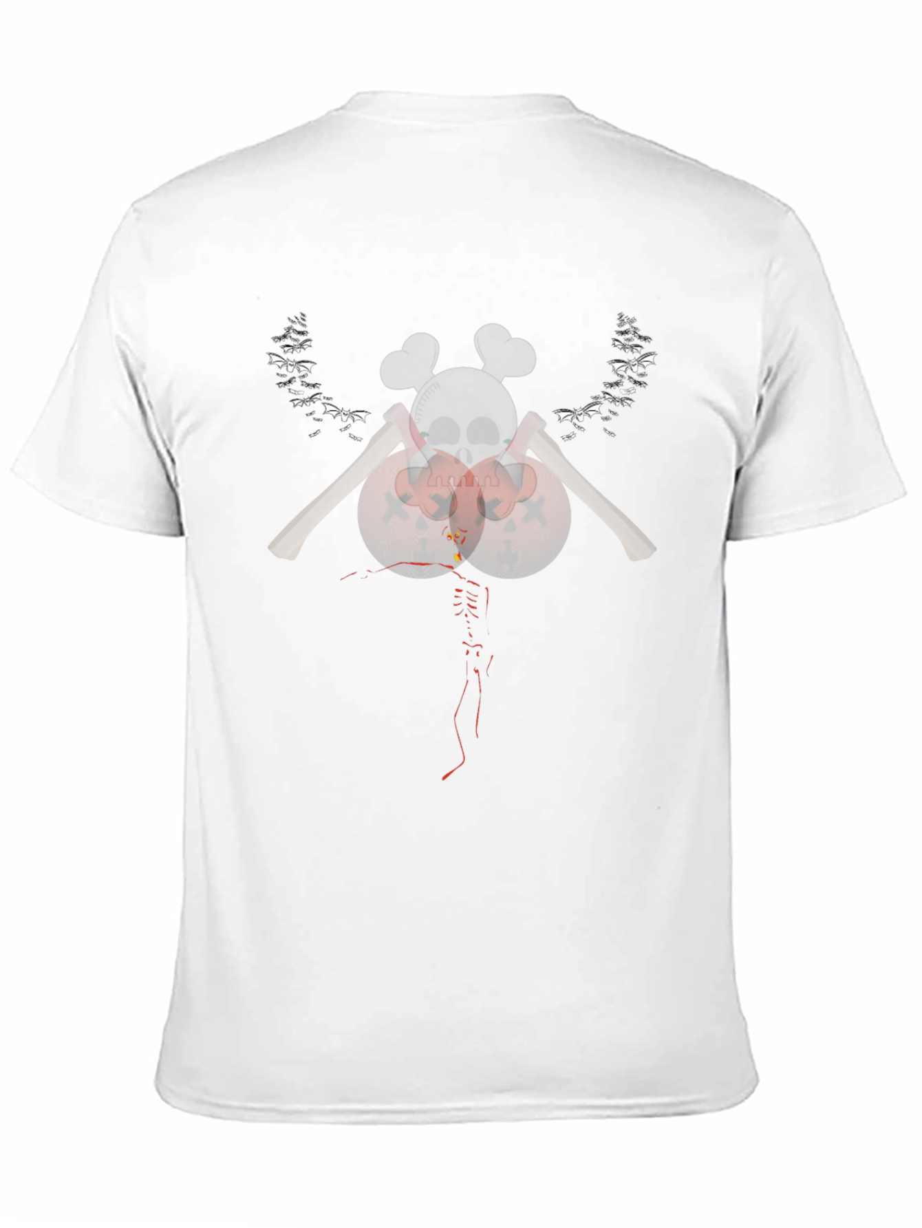 Skull & Axes Graphic Tee - Mens Black T-Shirt