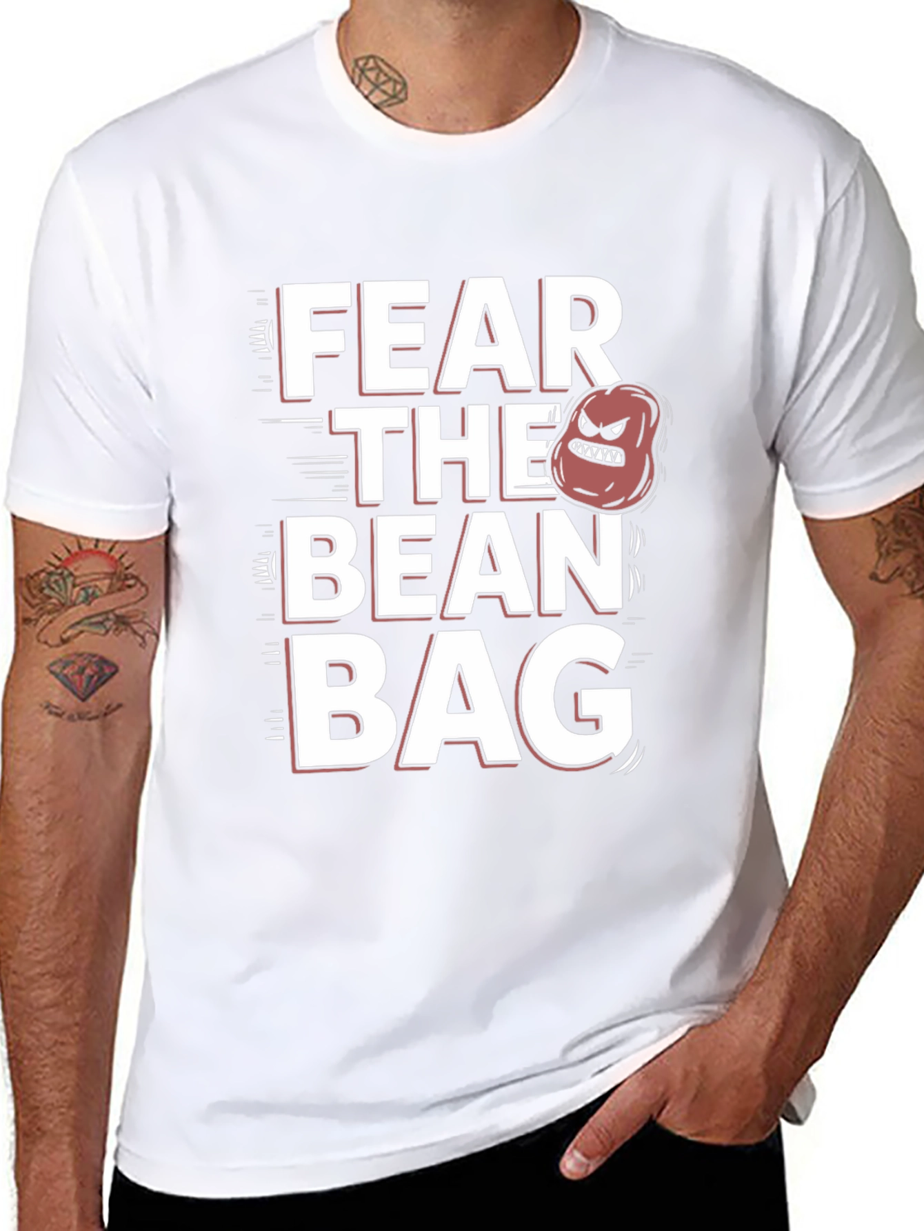 Fear The Bean Bag T-Shirt - Funny Graphic Tee