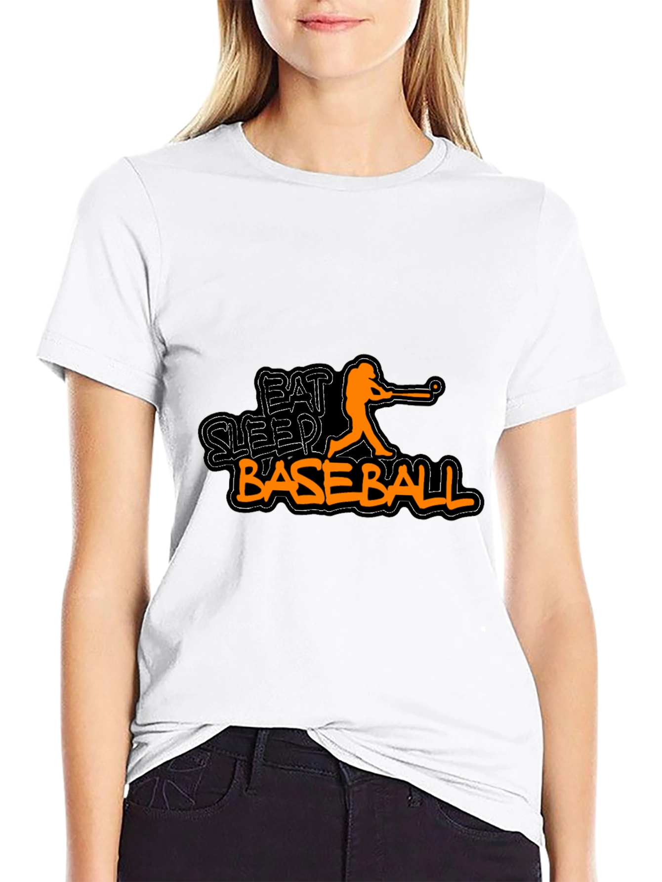 Eat Sleep Baseball Black T-Shirt