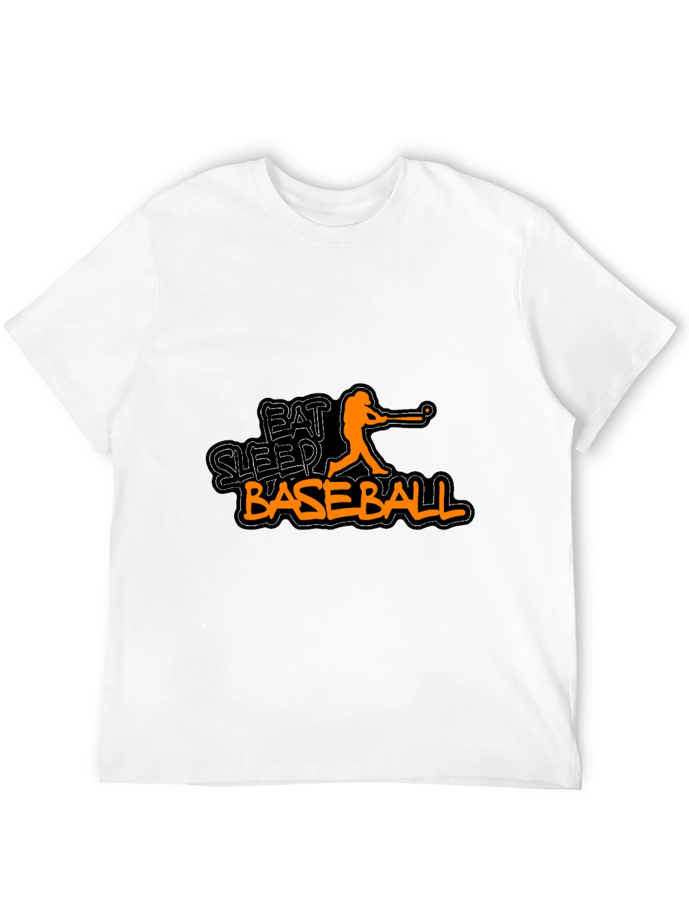 Eat Sleep Baseball Black T-Shirt