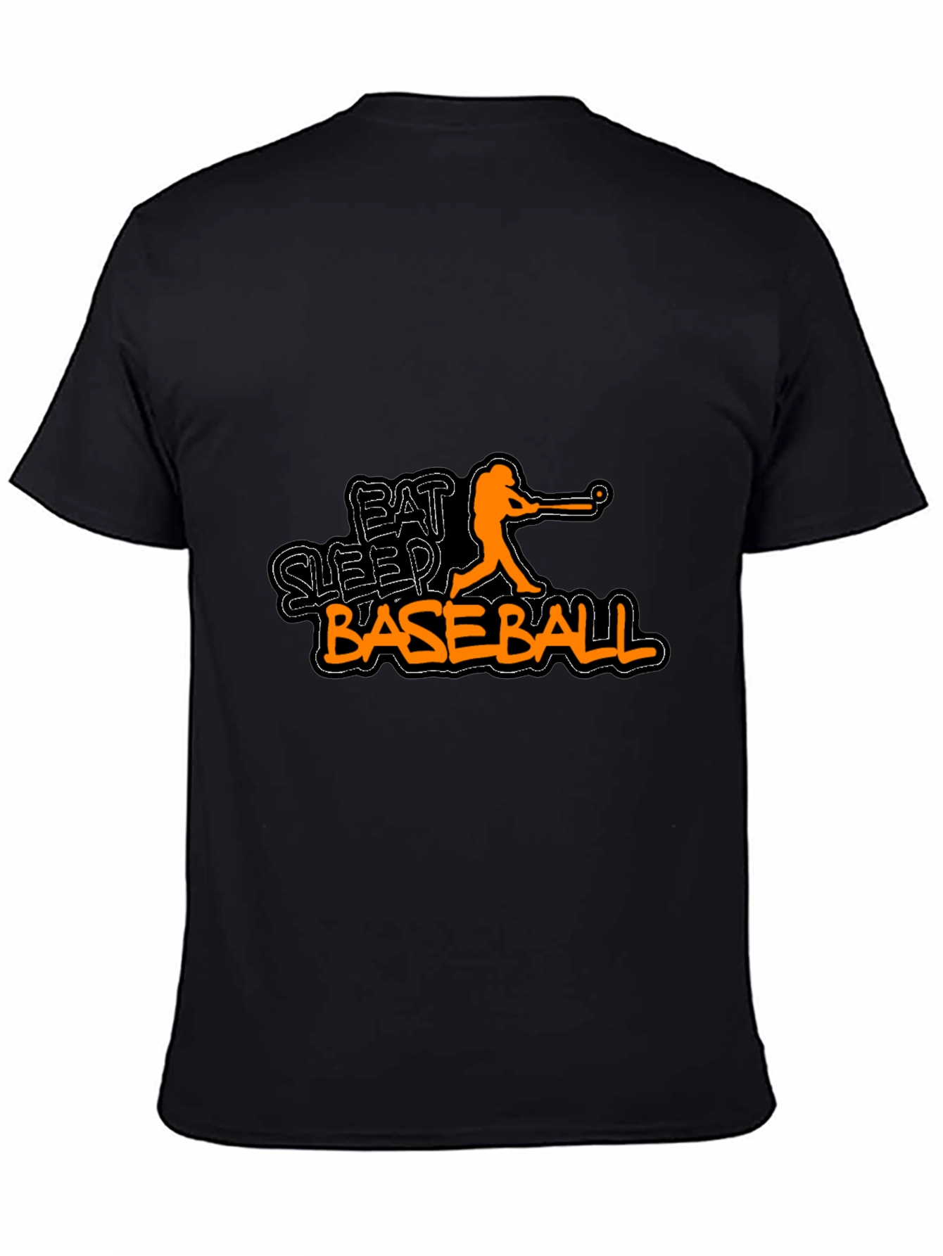 Eat Sleep Baseball Black T-Shirt