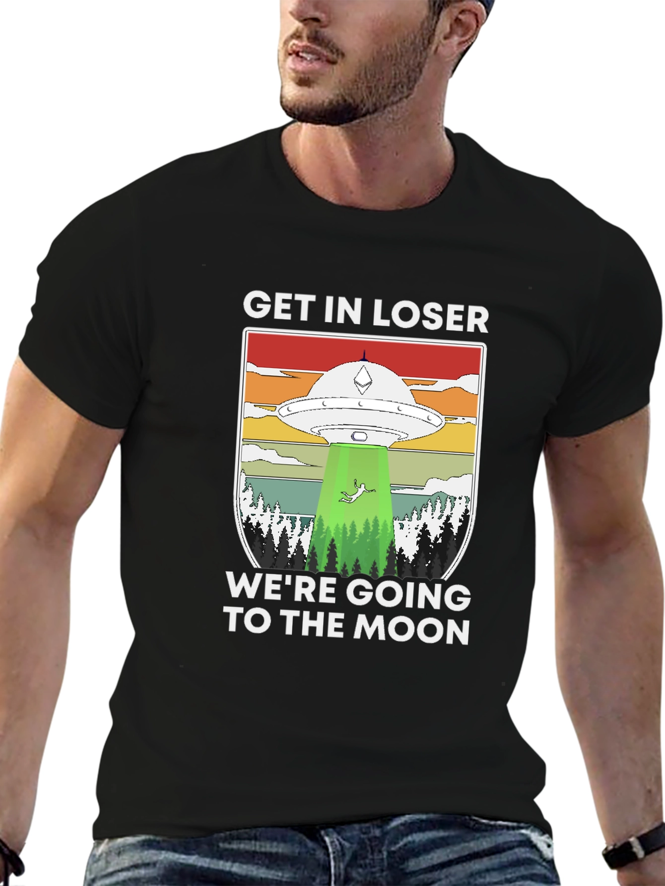Get In Loser UFO T-Shirt - Moon Trip