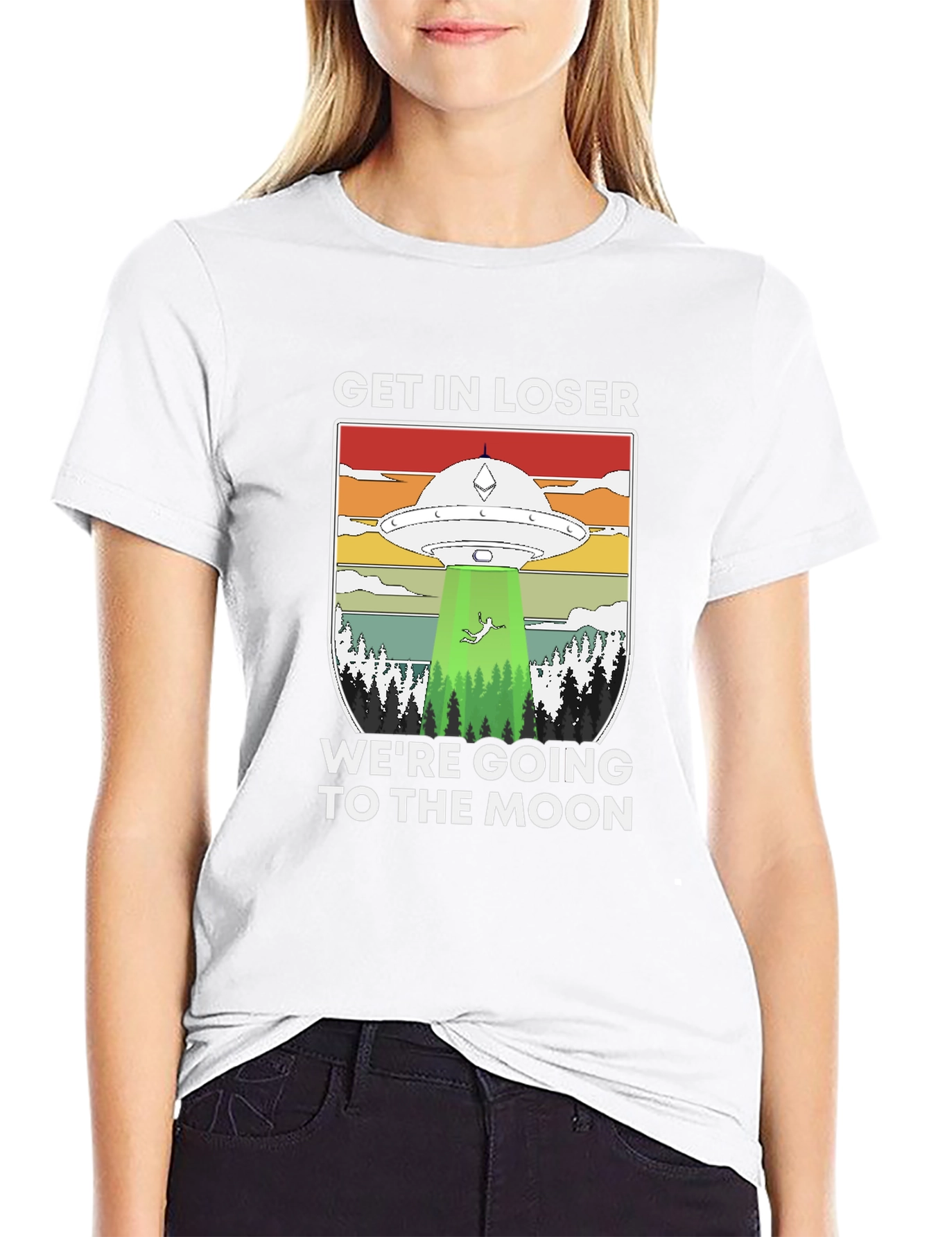 Get In Loser UFO T-Shirt - Moon Trip