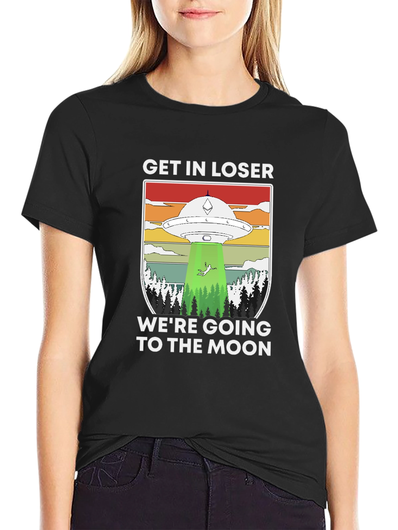 Get In Loser UFO T-Shirt - Moon Trip