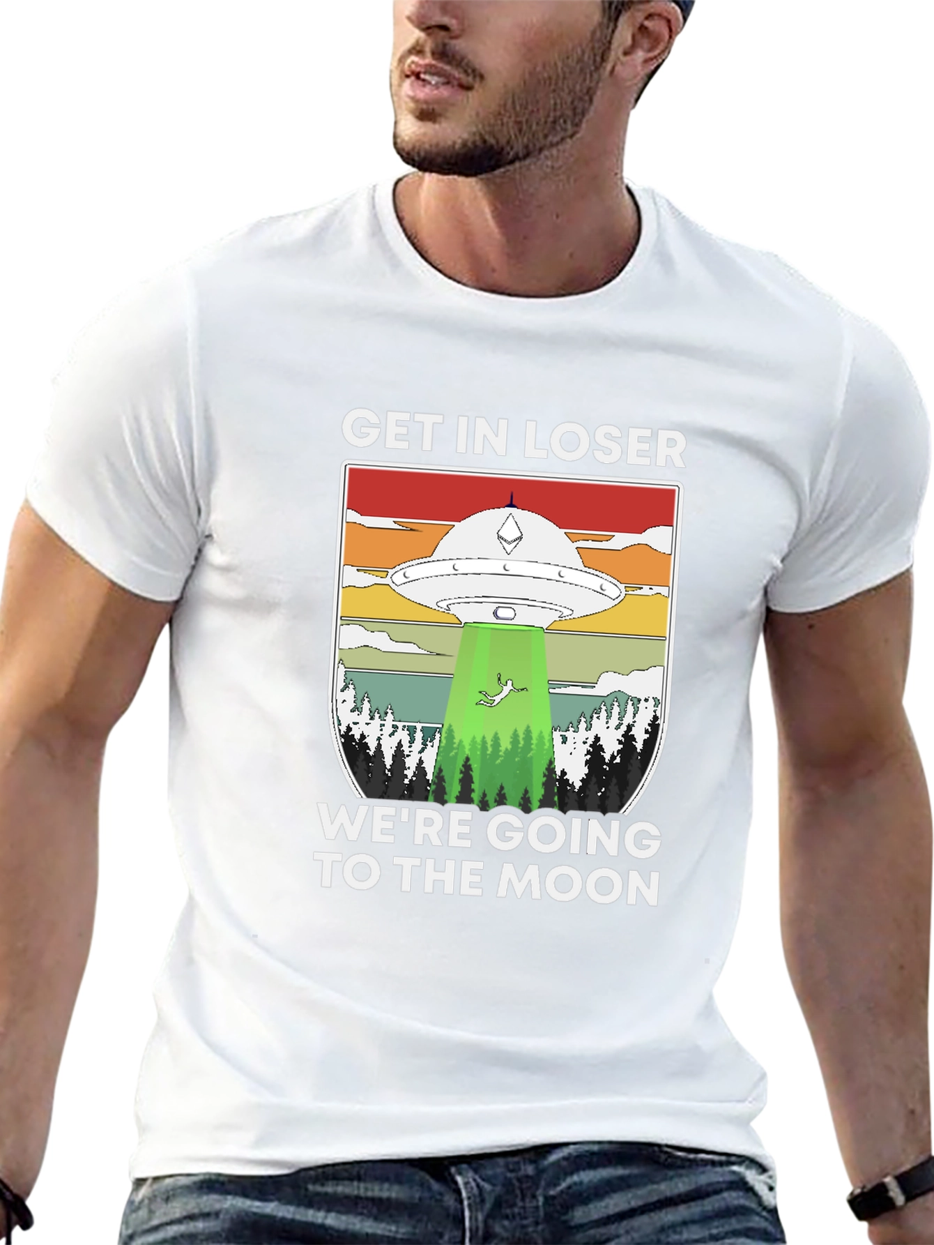 Get In Loser UFO T-Shirt - Moon Trip