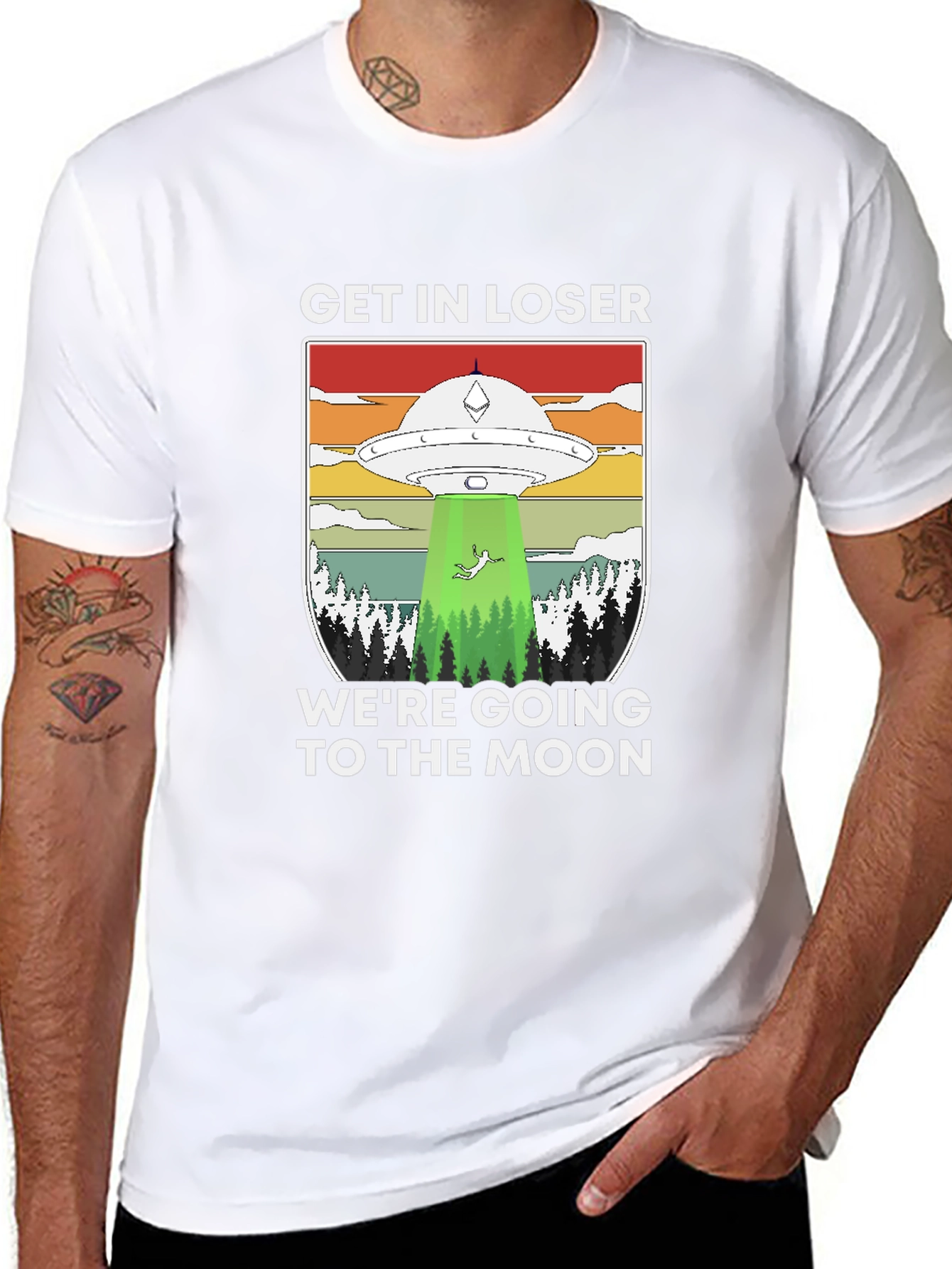 Get In Loser UFO T-Shirt - Moon Trip