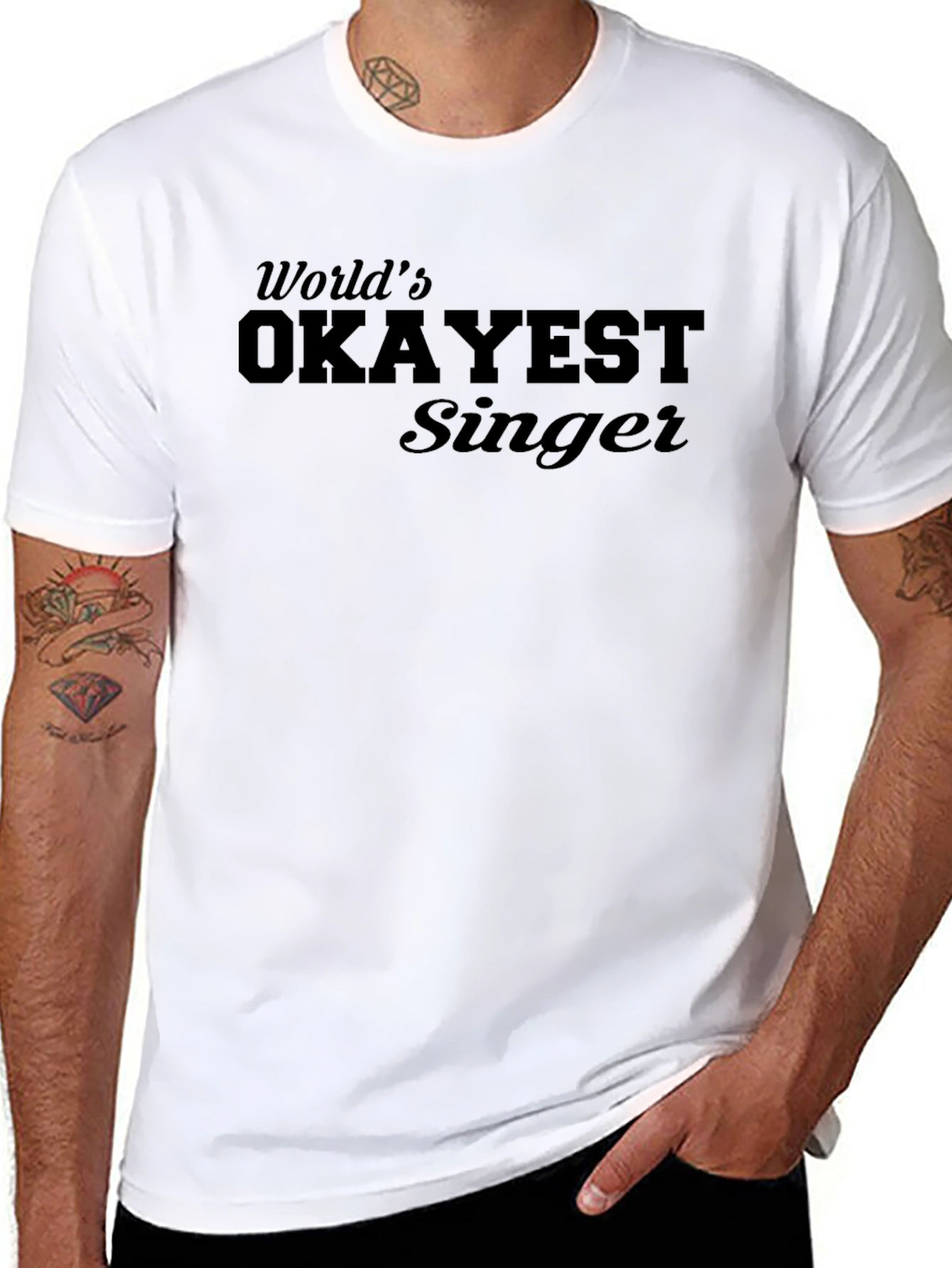 Worlds Okayest Singer T-Shirt