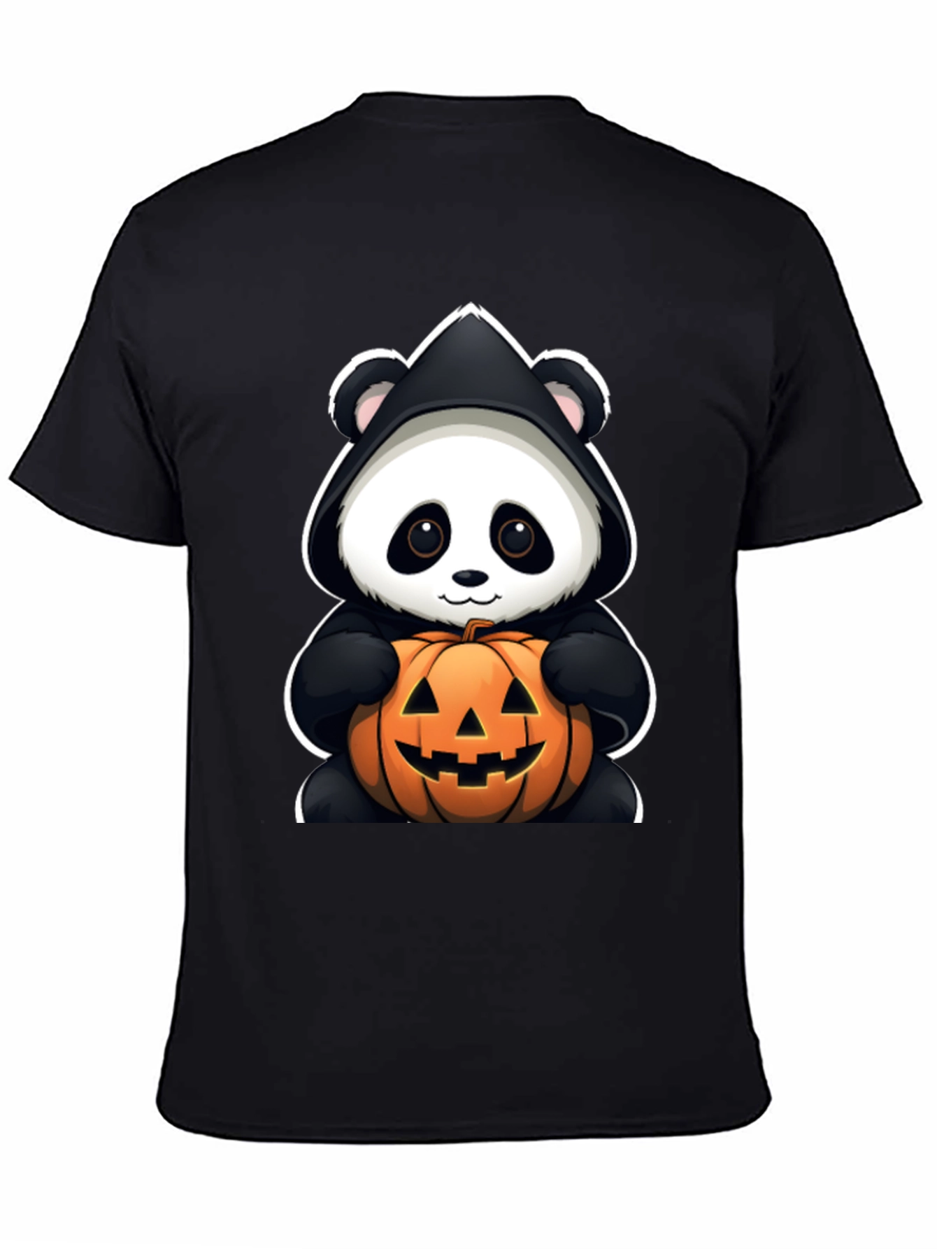 Panda Halloween Pumpkin T-Shirt
