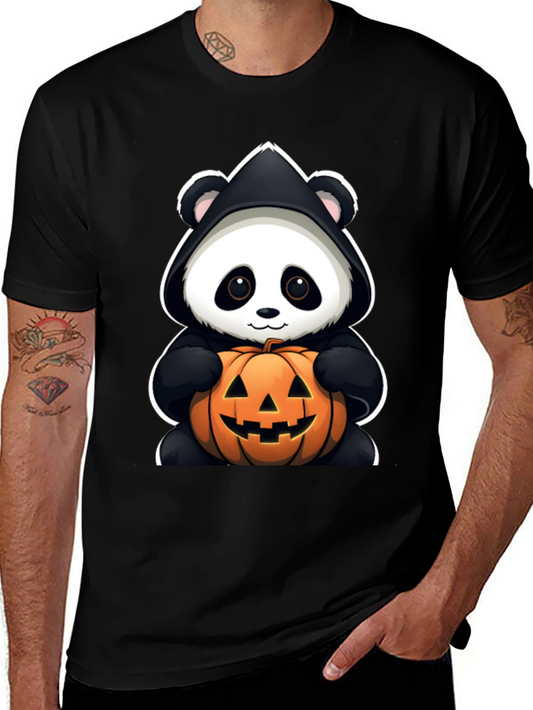 Panda Halloween Pumpkin T-Shirt