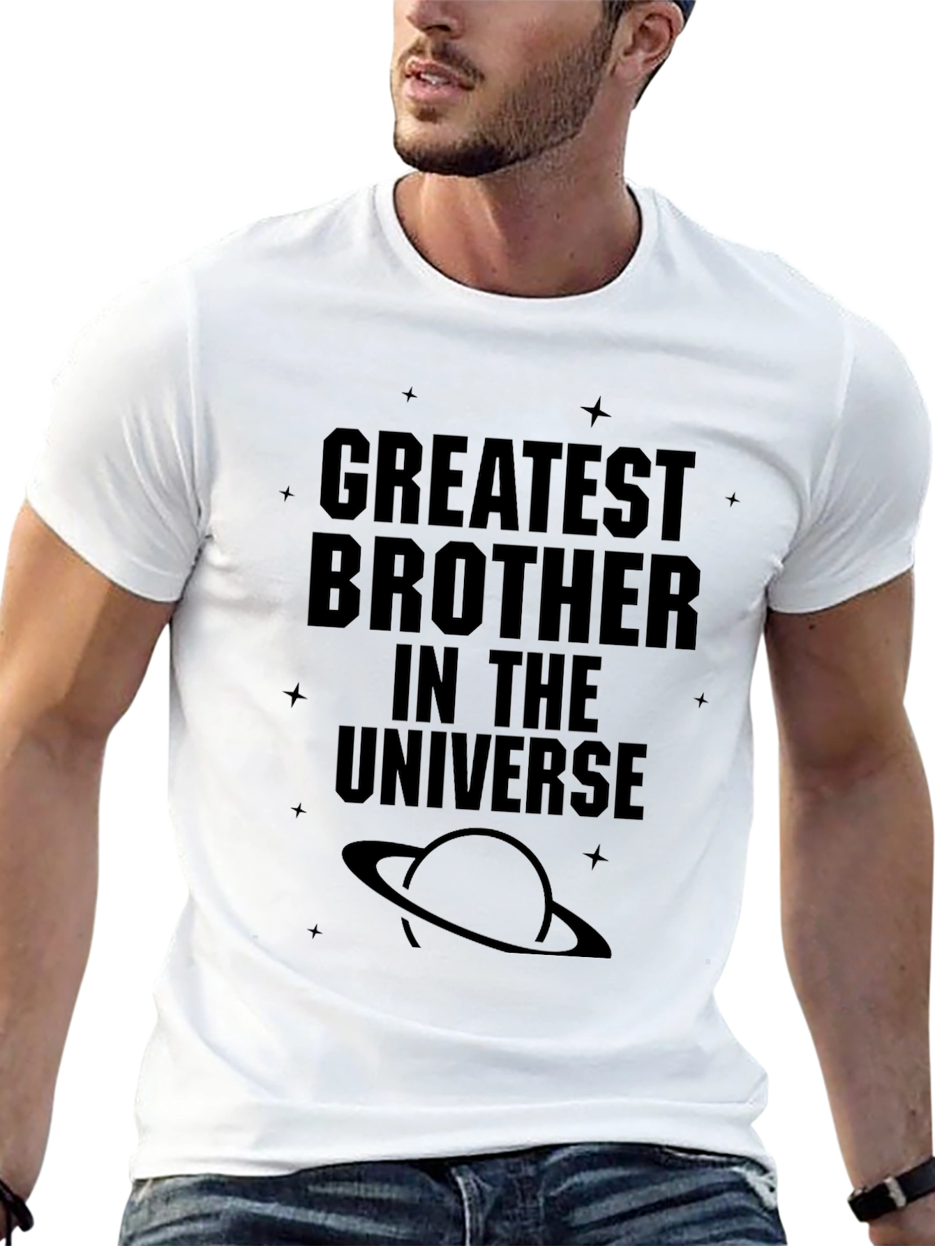 Greatest Brother in the Universe Black T-Shirt