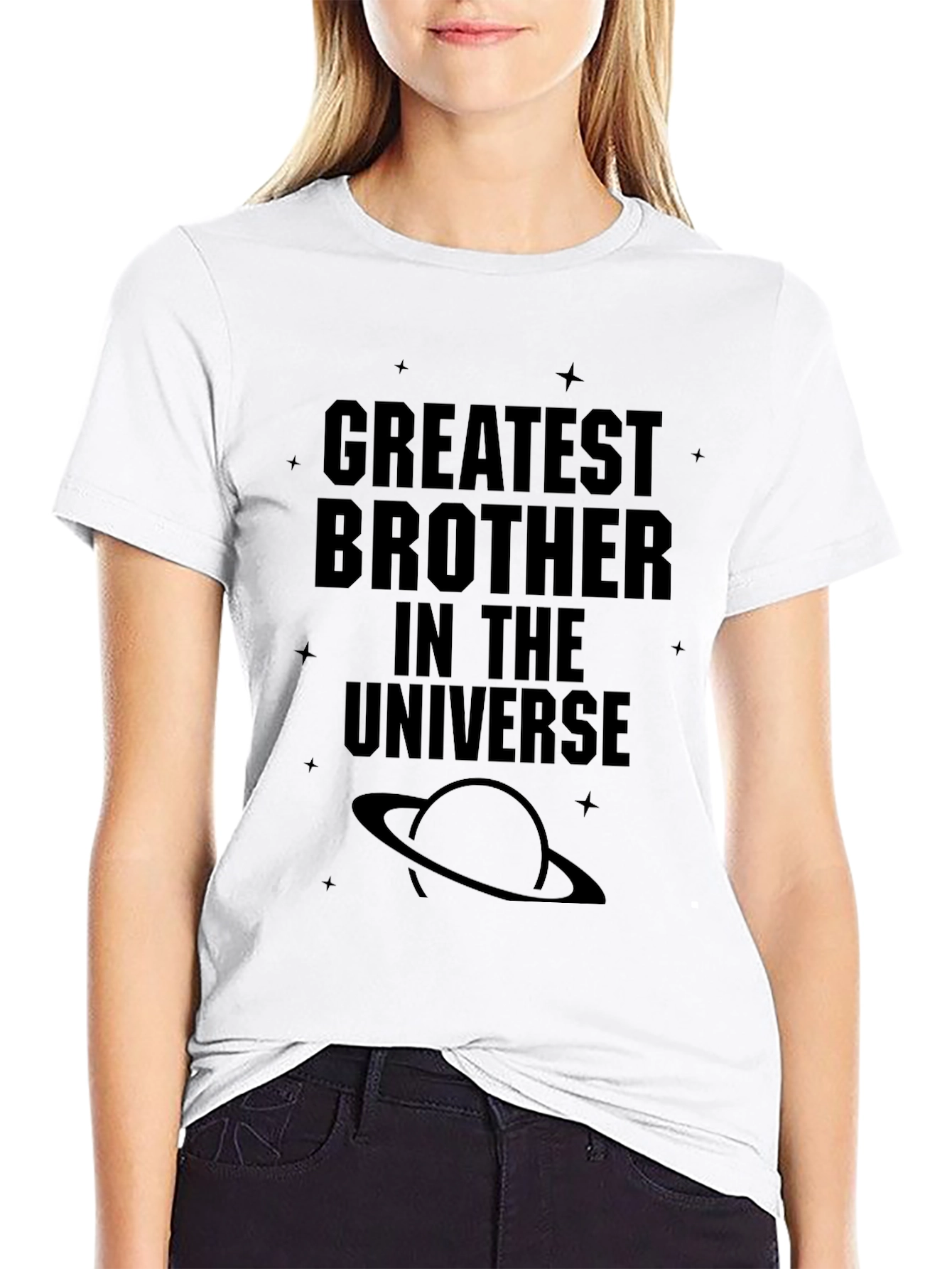 Greatest Brother in the Universe Black T-Shirt