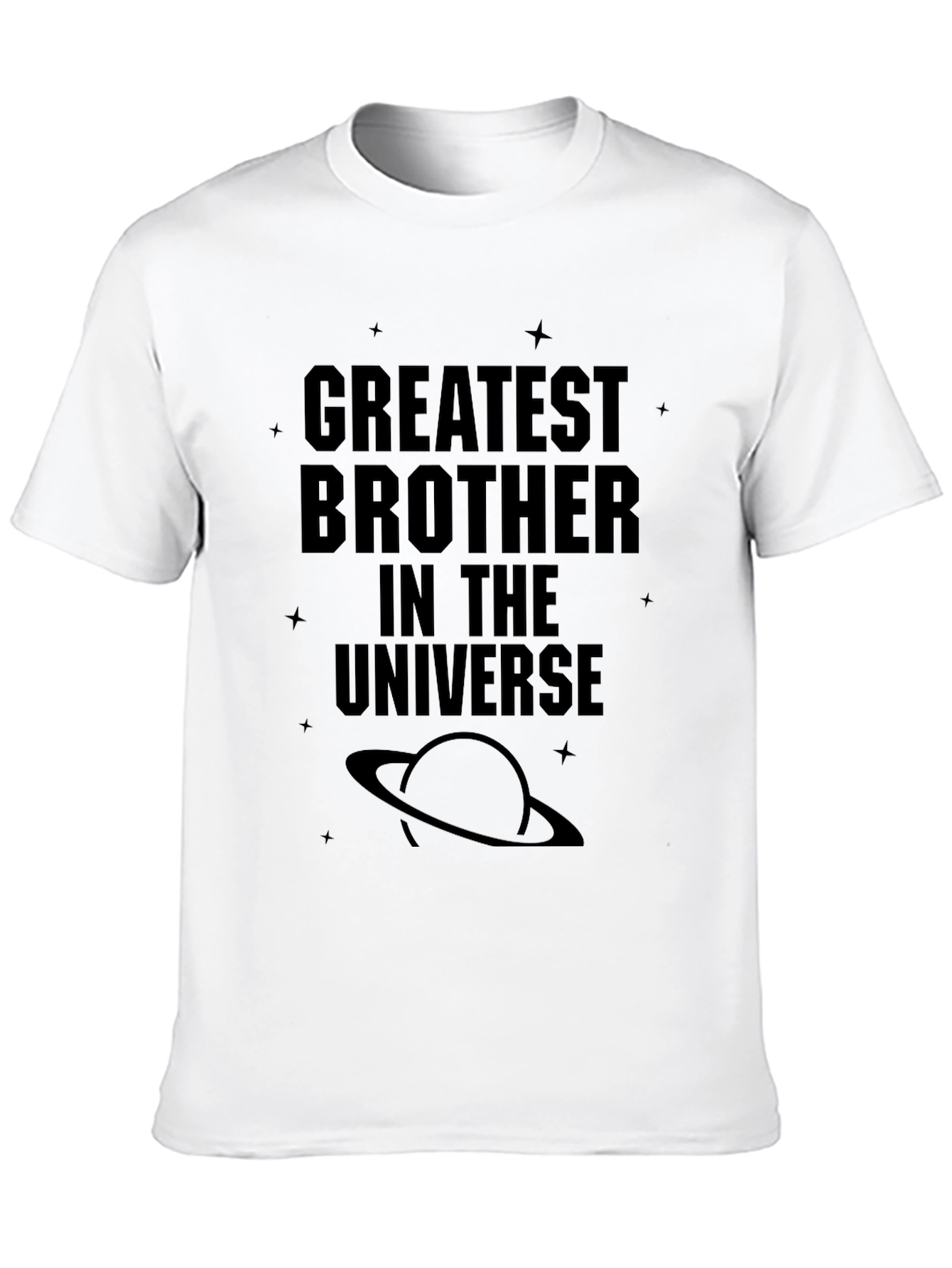 Greatest Brother in the Universe Black T-Shirt
