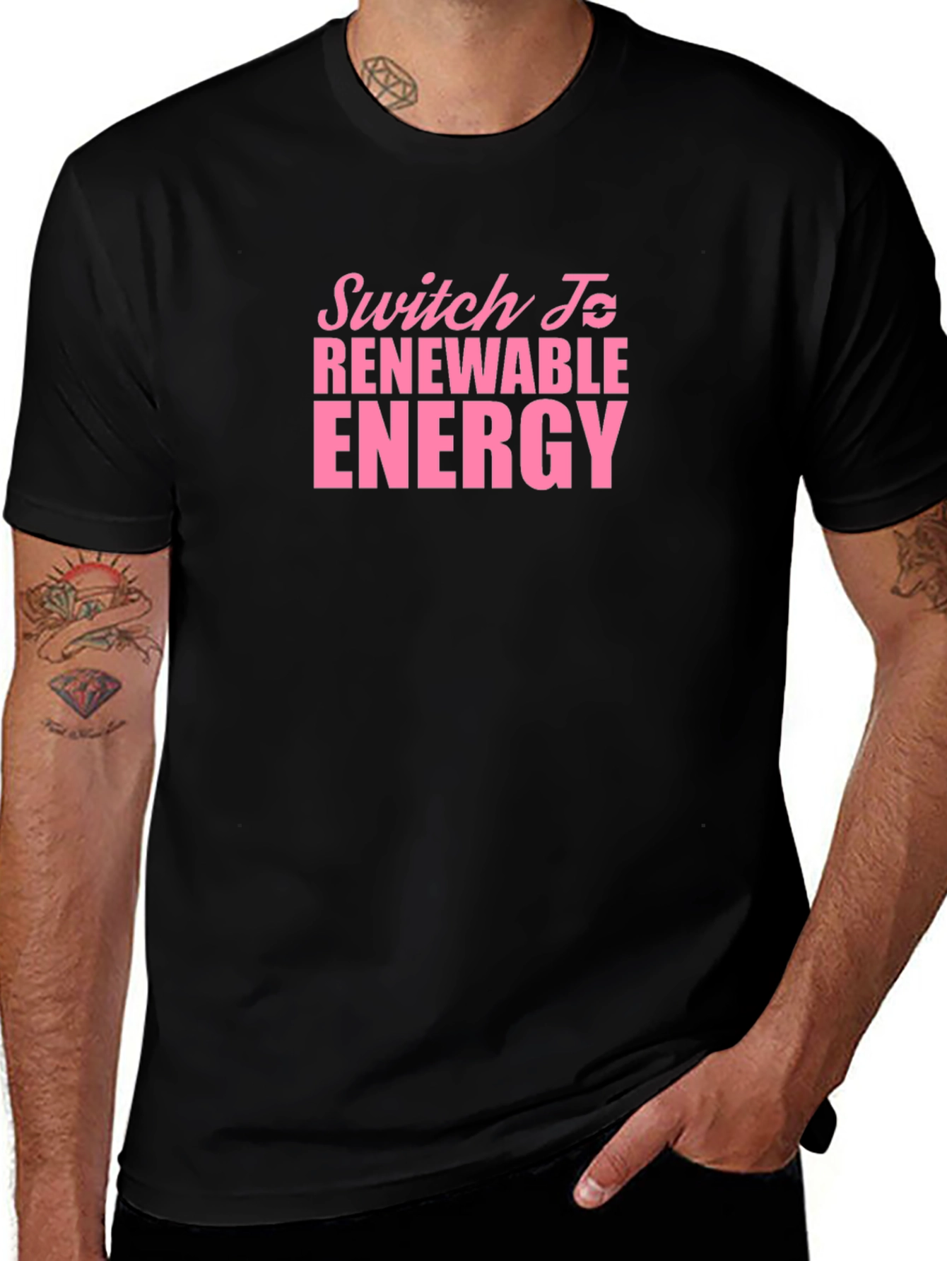 Renewable Energy Black T-Shirt