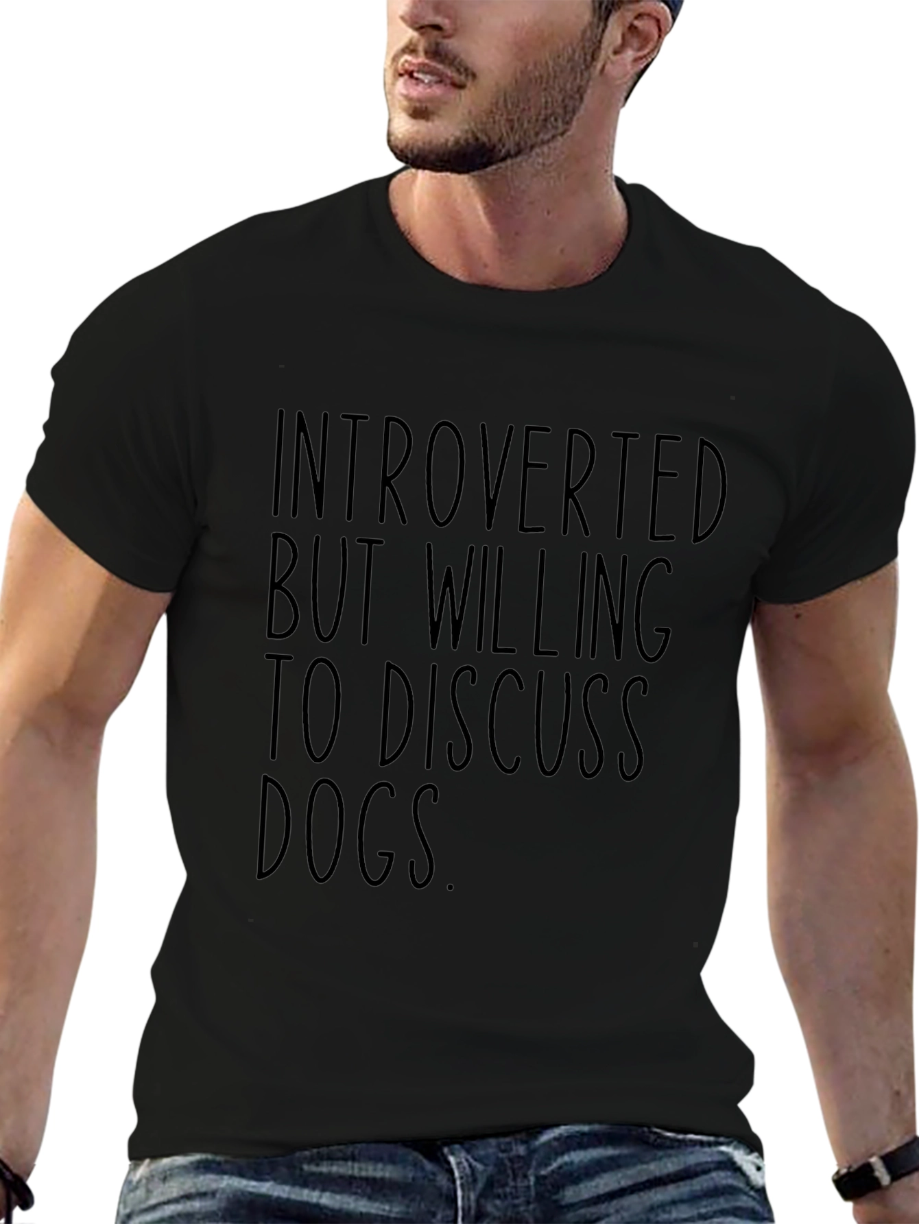 Introverted Dog Lover Graphic Tee