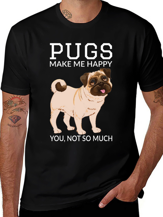 Pugs Make Me Happy T-Shirt