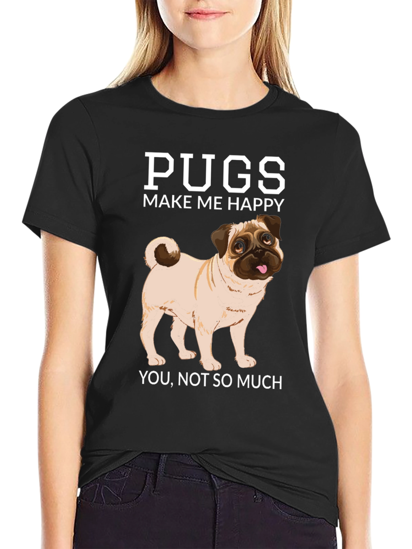 Pugs Make Me Happy T-Shirt