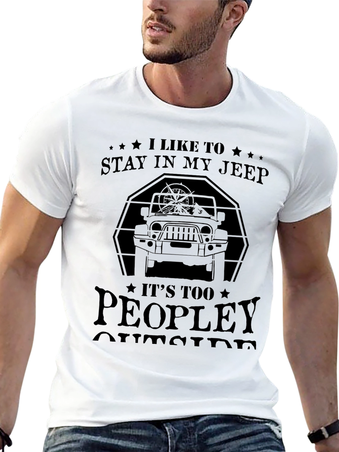 Stay In My Jeep Graphic Tee