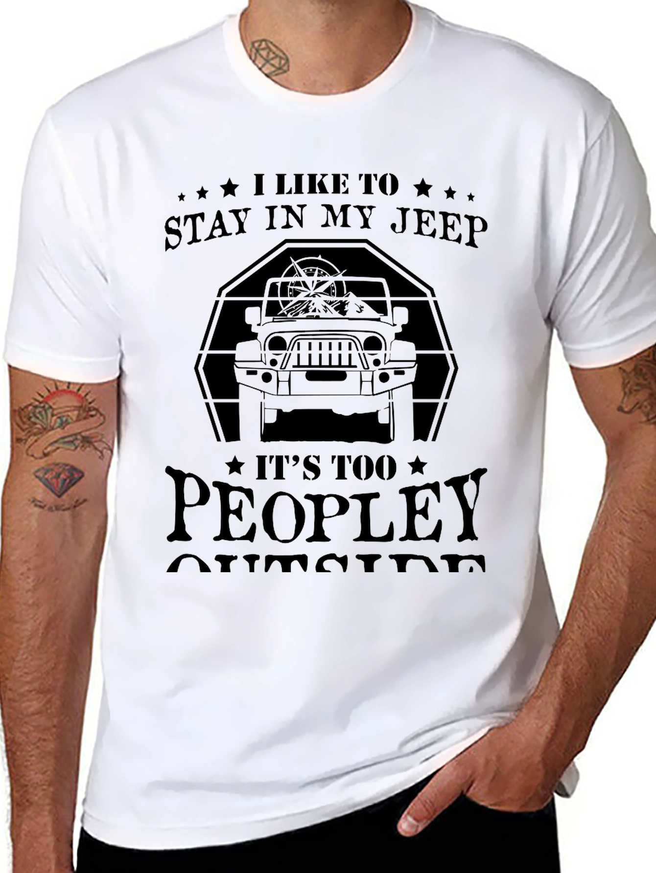 Stay In My Jeep Graphic Tee