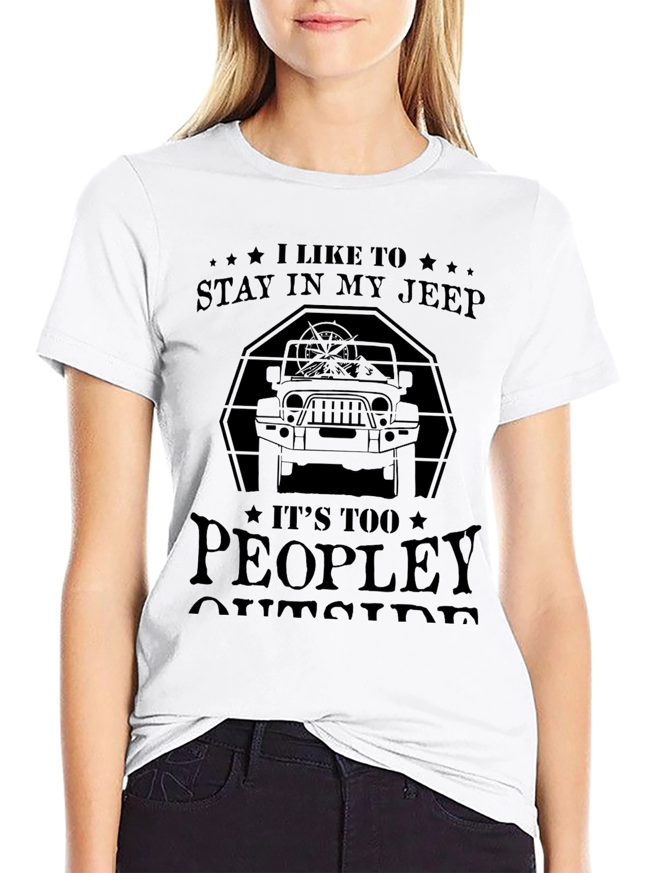 Stay In My Jeep Graphic Tee