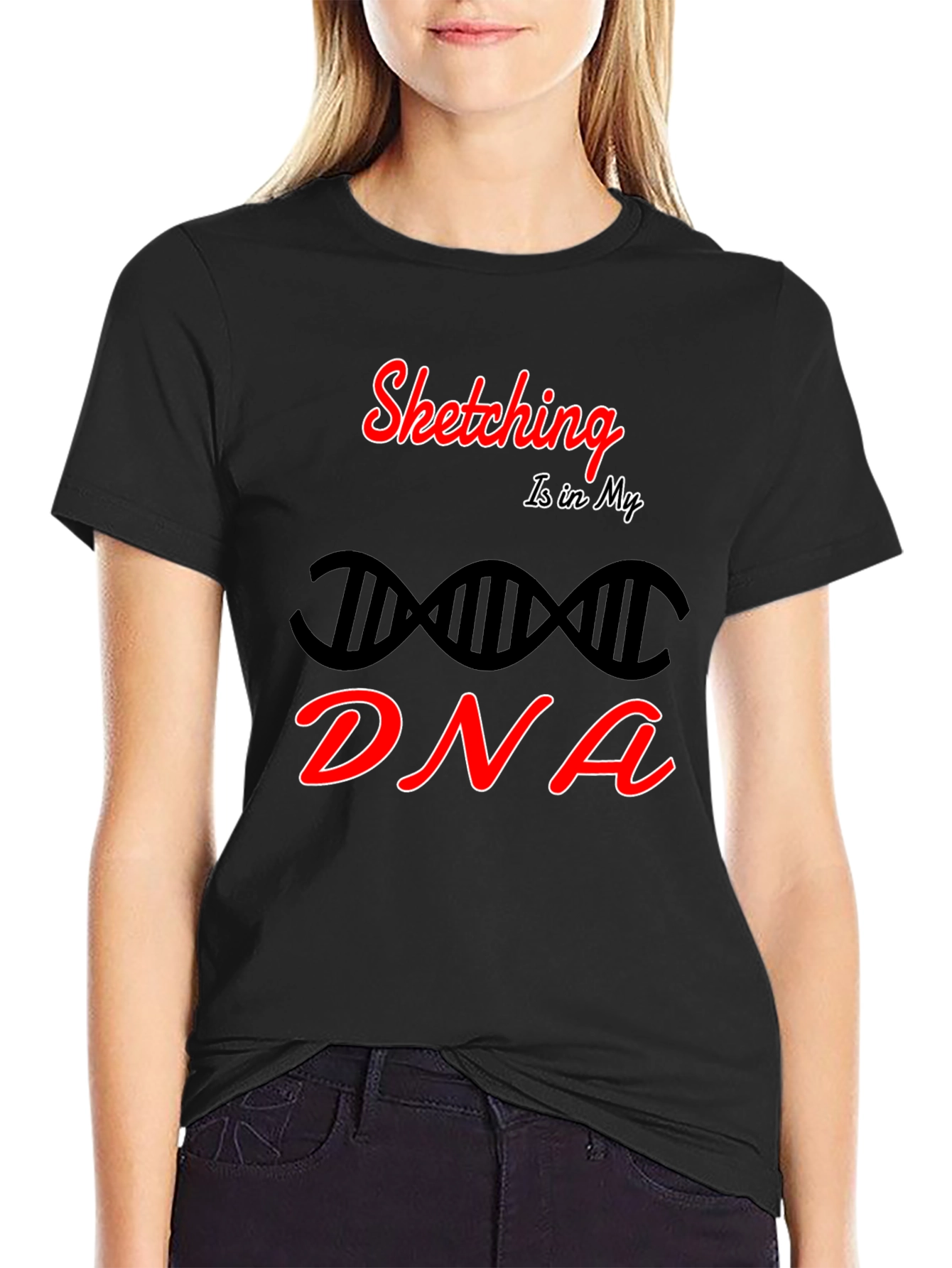 Sketching DNA T-Shirt - Artist Apparel