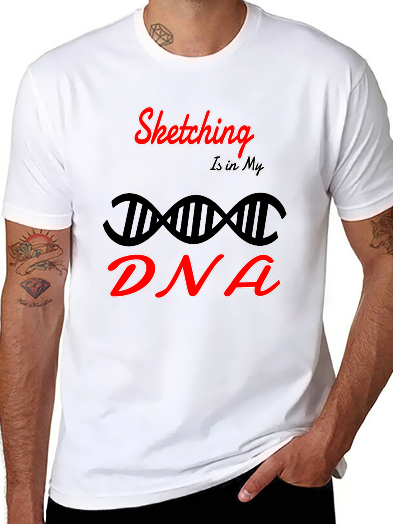 Sketching DNA T-Shirt - Artist Apparel