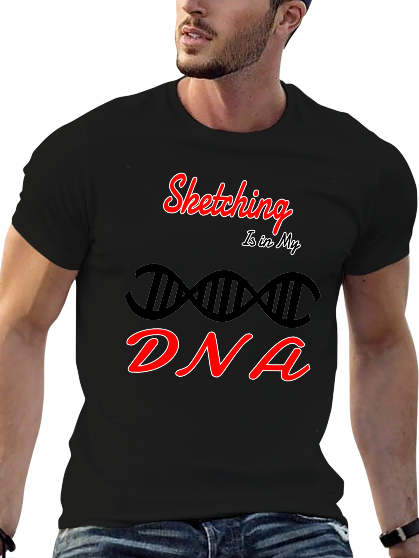 Sketching DNA T-Shirt - Artist Apparel