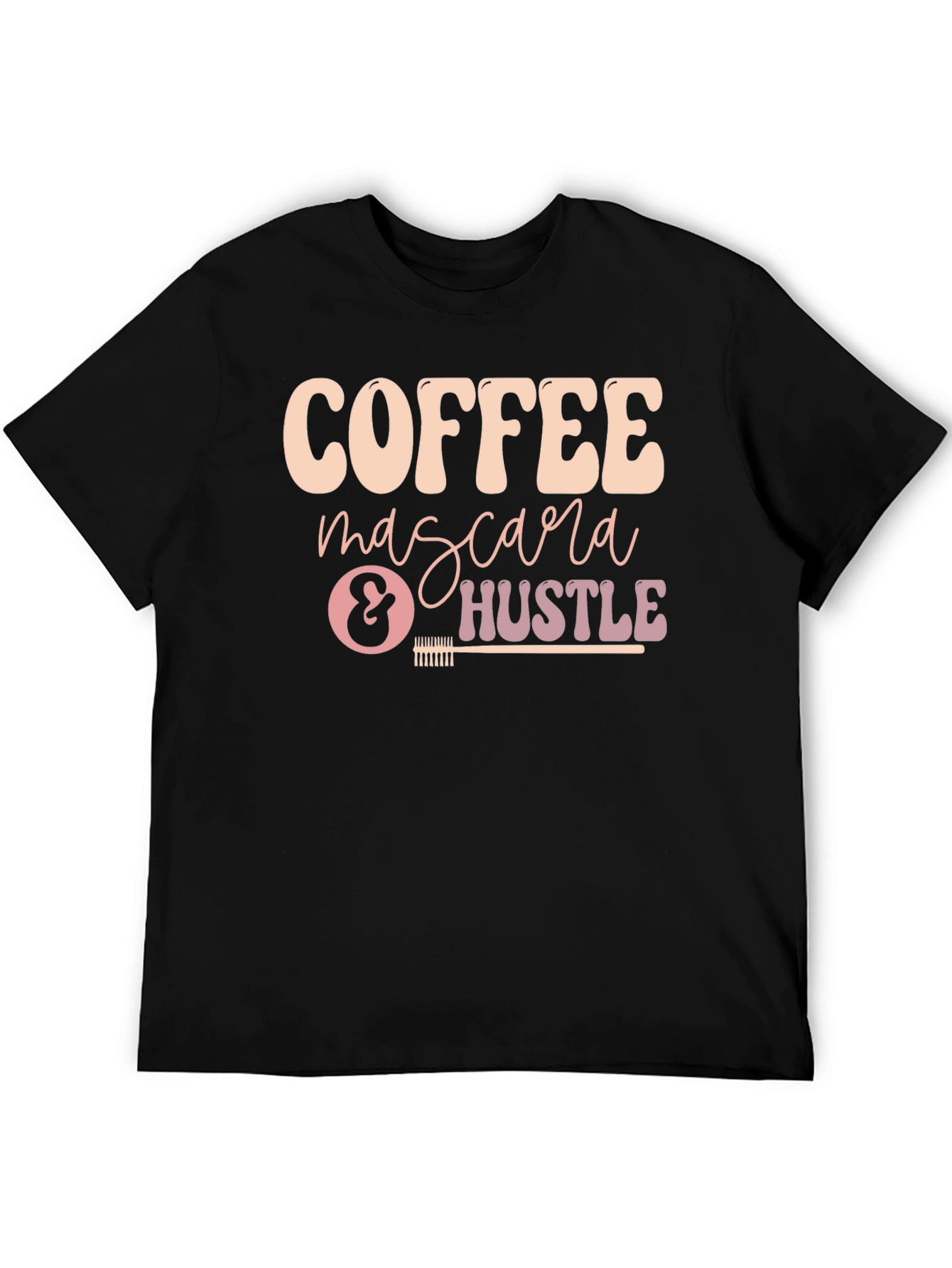Coffee Mascara Hustle Graphic T-Shirt