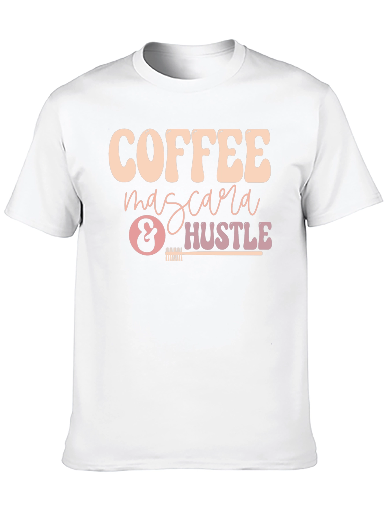 Coffee Mascara Hustle Graphic T-Shirt