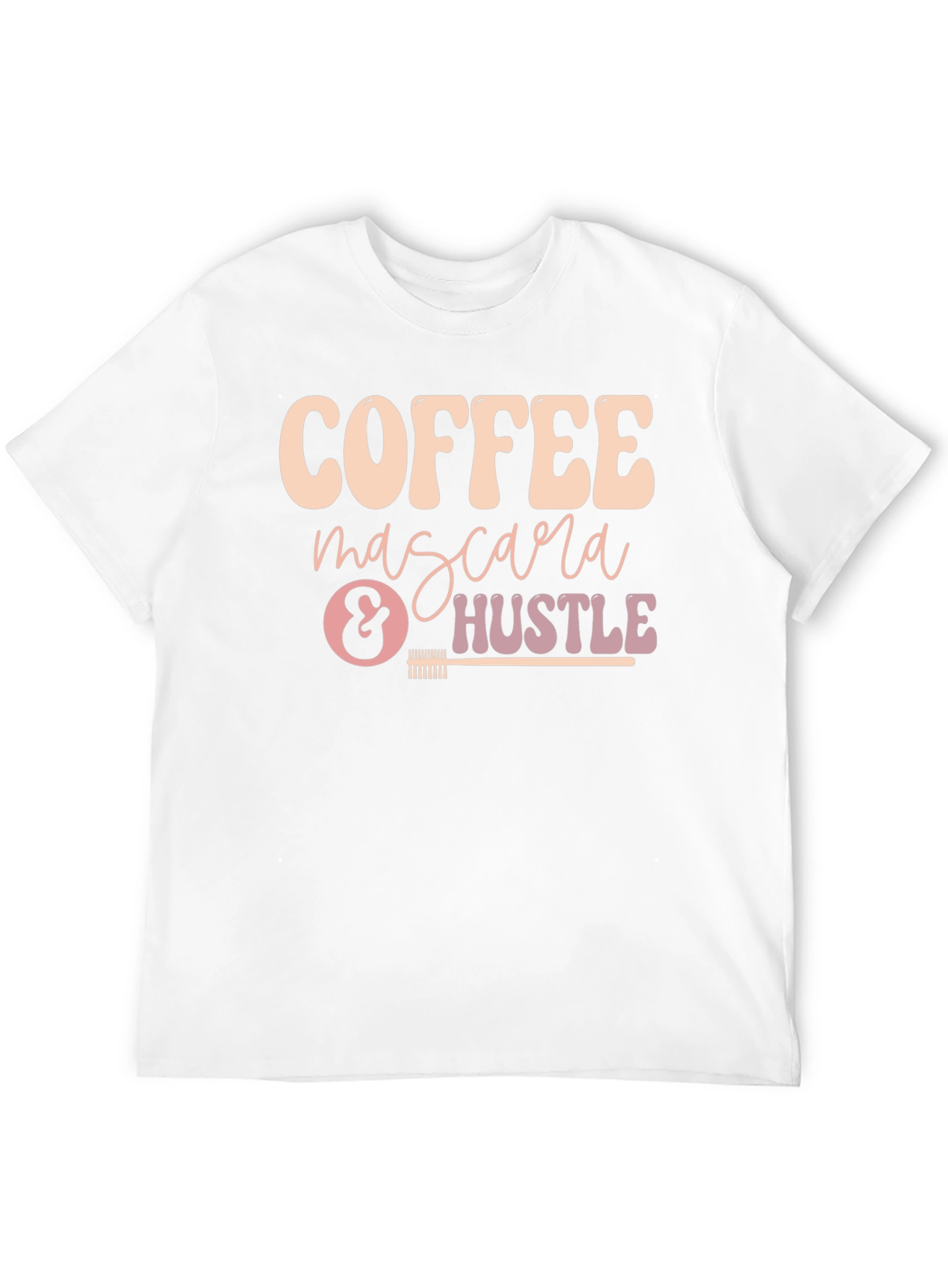 Coffee Mascara Hustle Graphic T-Shirt
