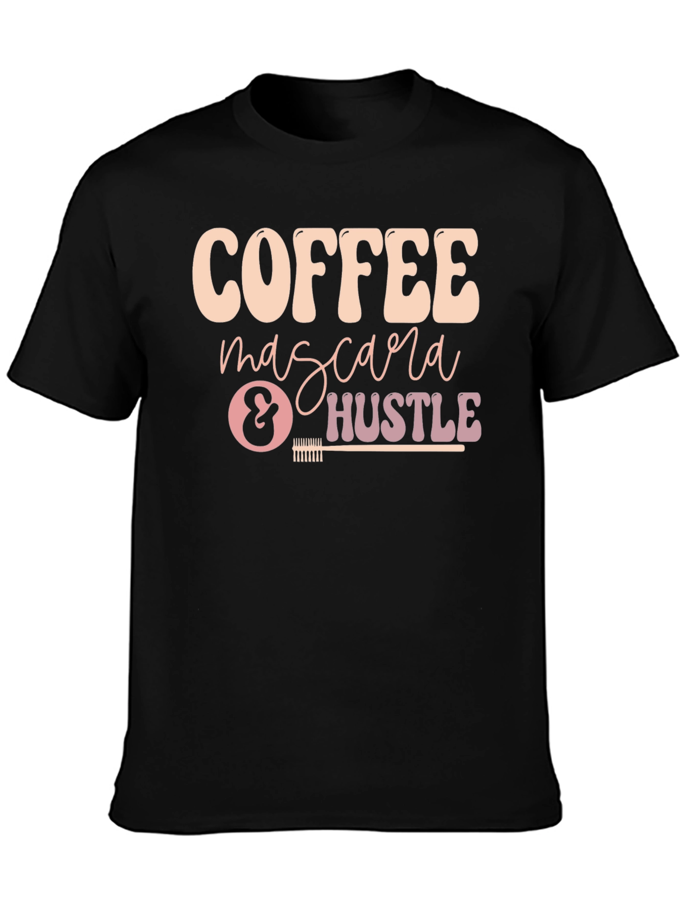 Coffee Mascara Hustle Graphic T-Shirt
