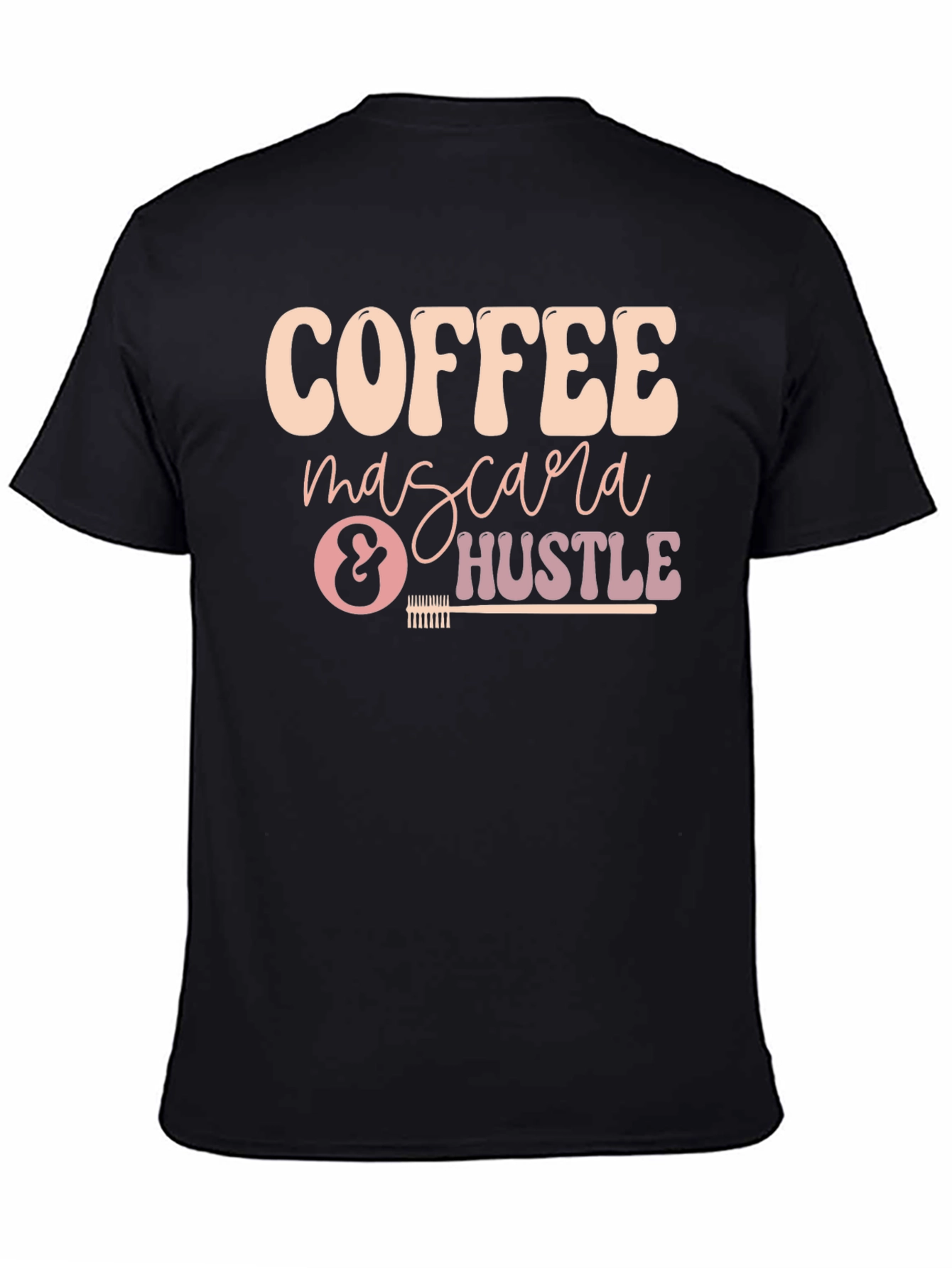 Coffee Mascara Hustle Graphic T-Shirt