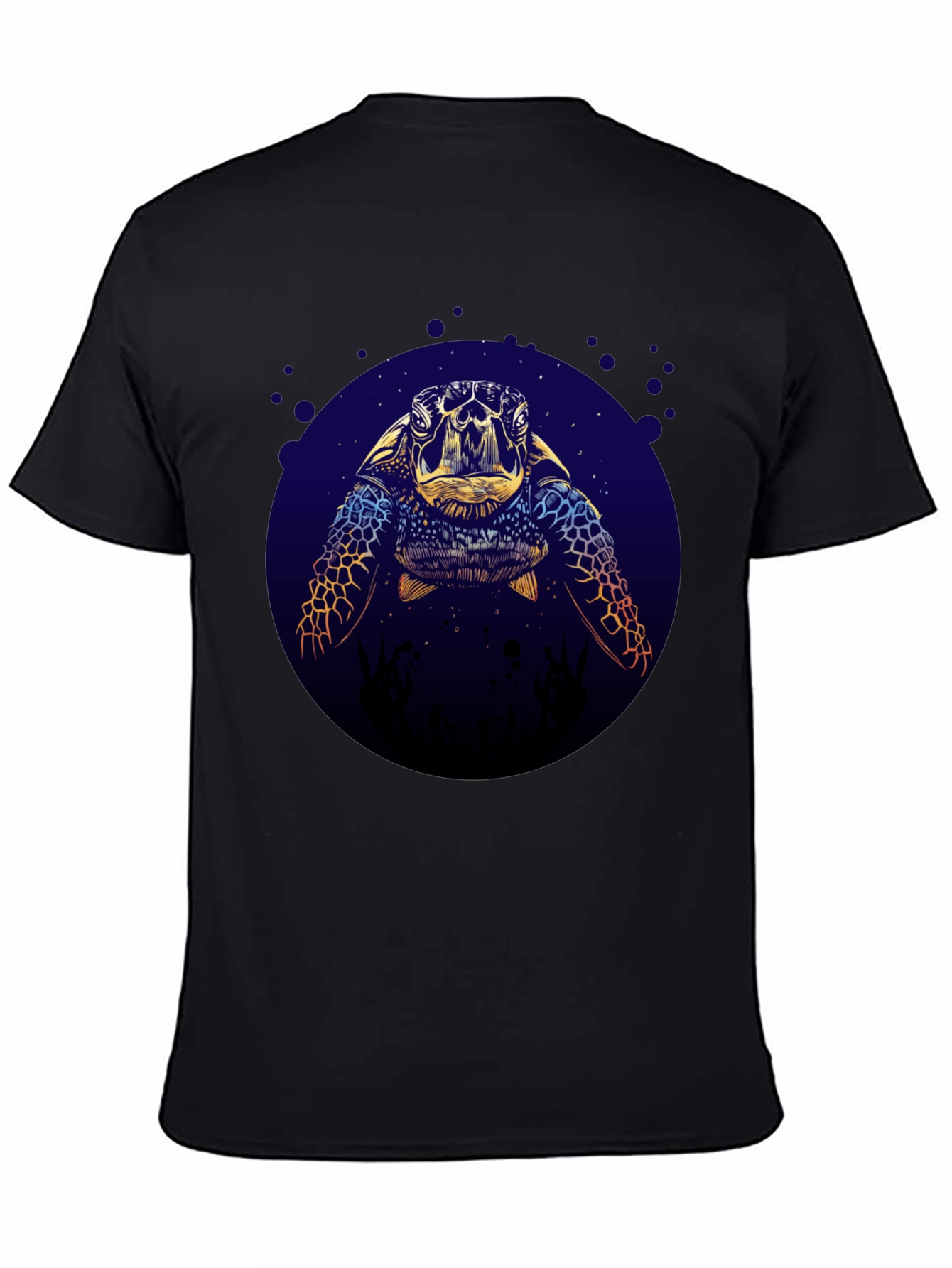 Sea Turtle Graphic Tee - Ocean Lovers Black T-Shirt