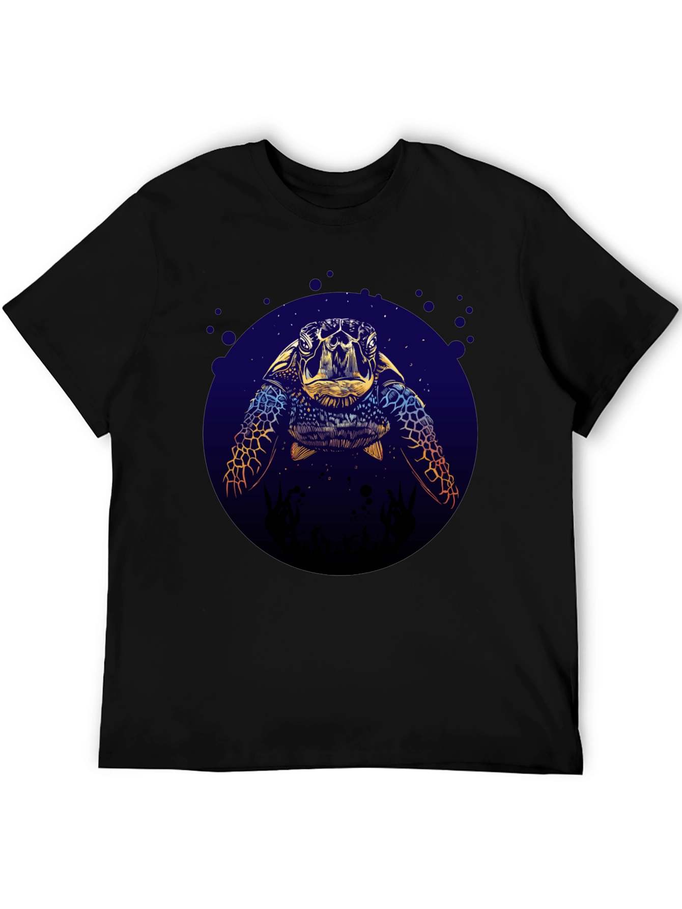 Sea Turtle Graphic Tee - Ocean Lovers Black T-Shirt